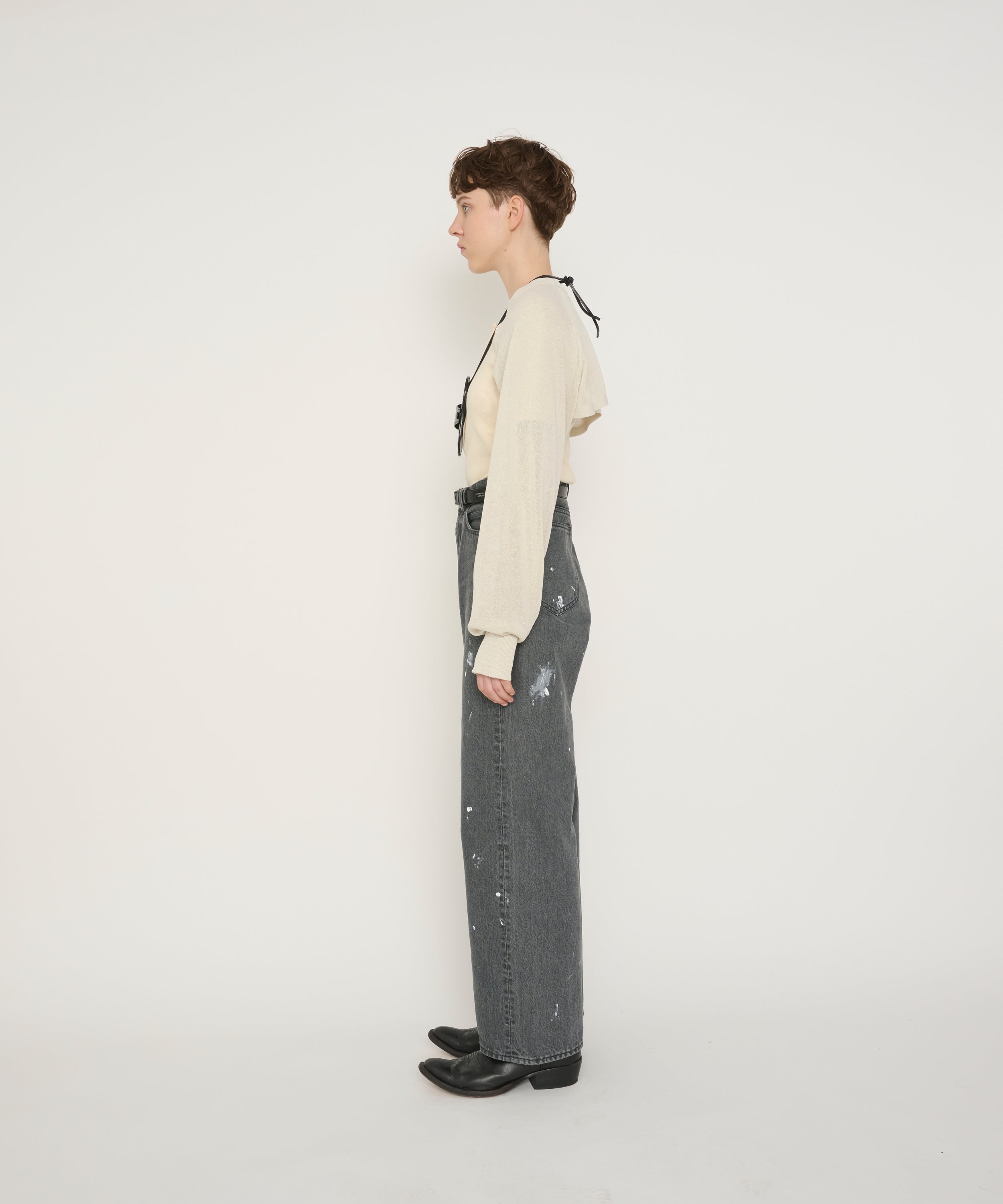 12G SLEEVE SHORT KNIT