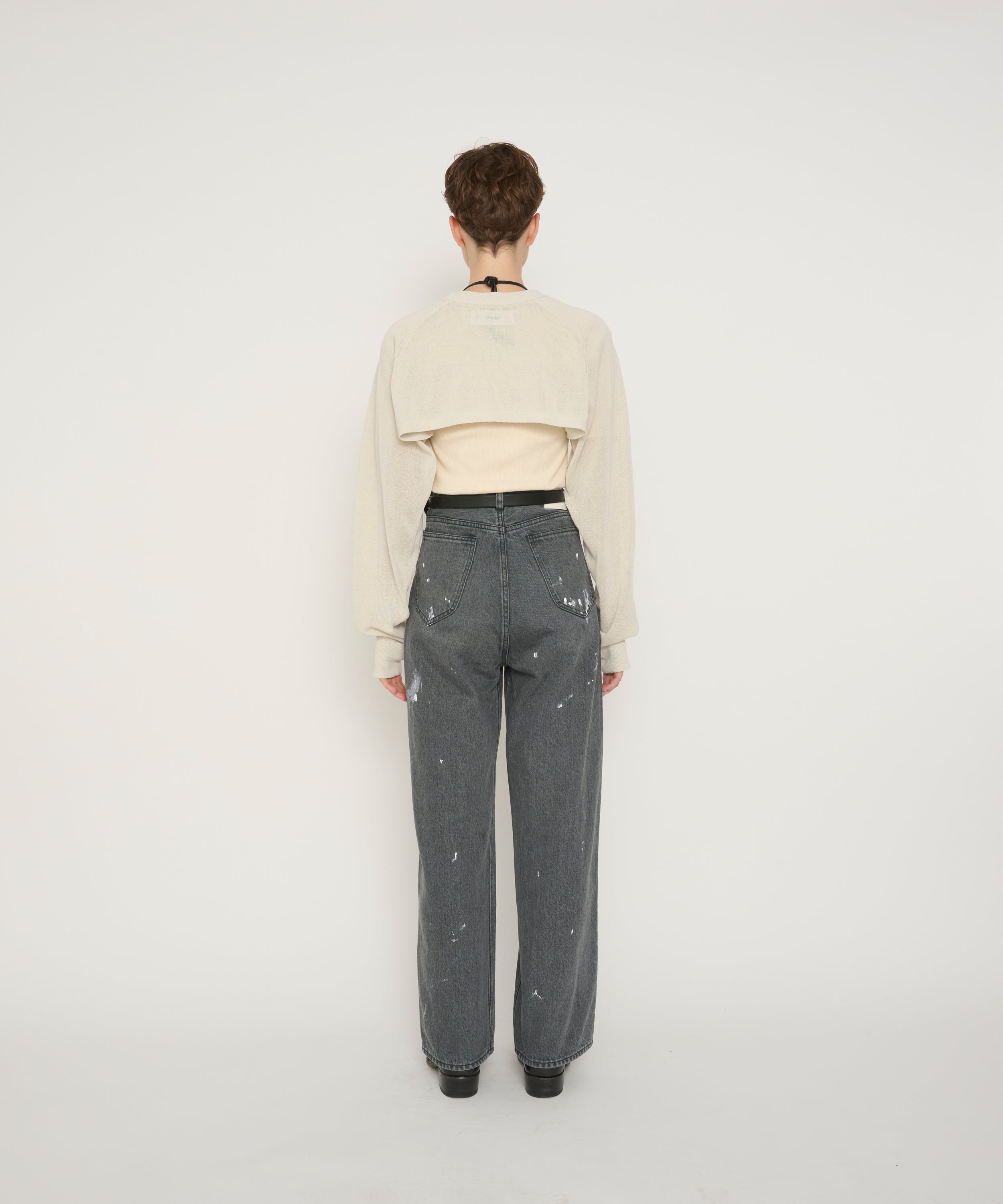 12G SLEEVE SHORT KNIT
