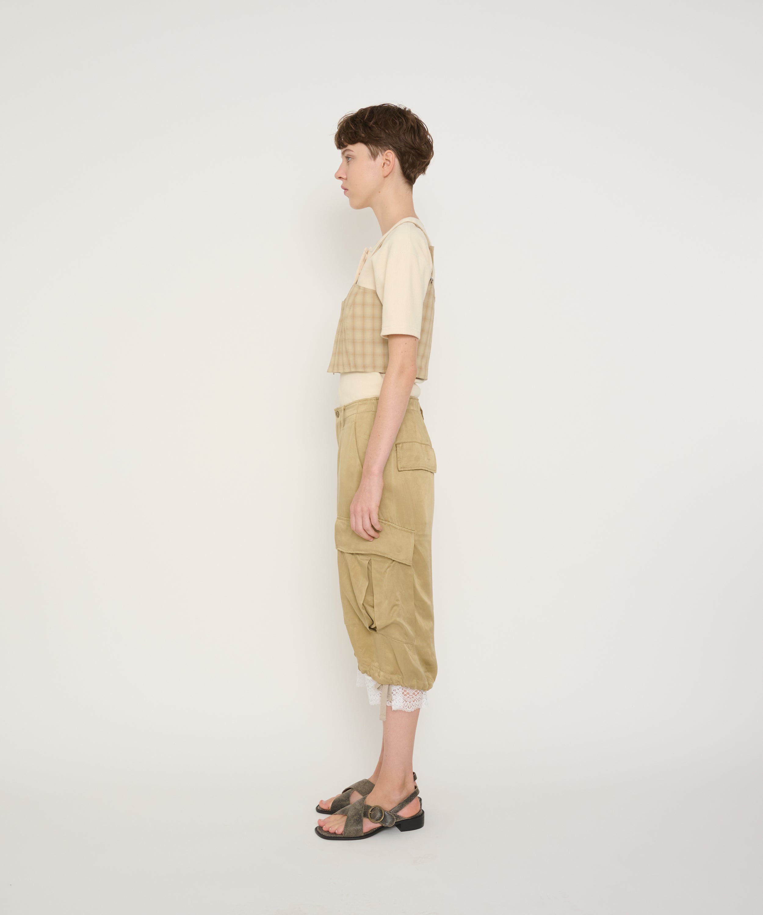 COTTON RIB HENRY NECK SHORT SLEEVE PULLOVER