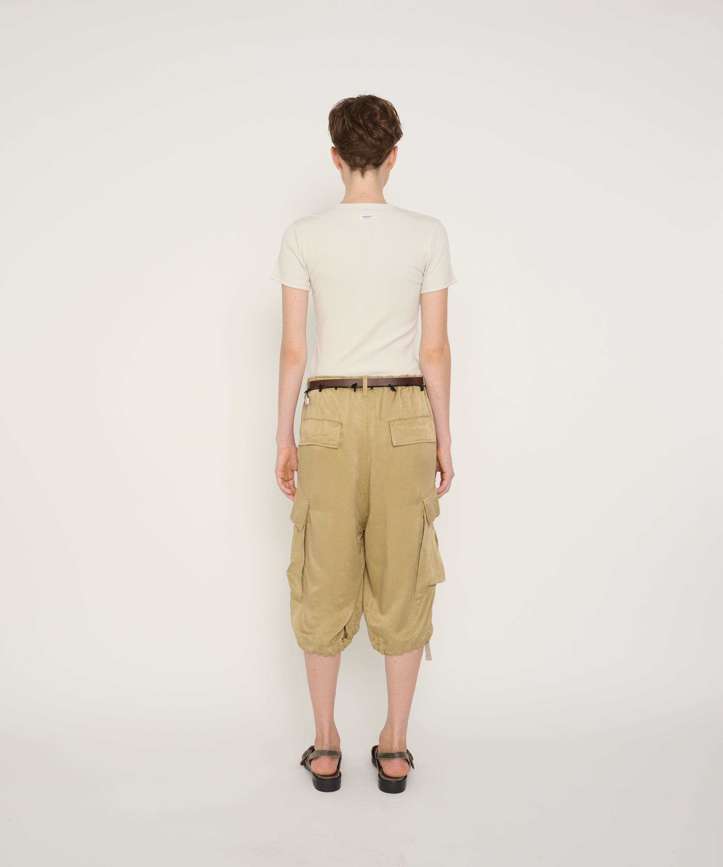 COTTON RAYON RIB COMPACT T-SHIRTS
