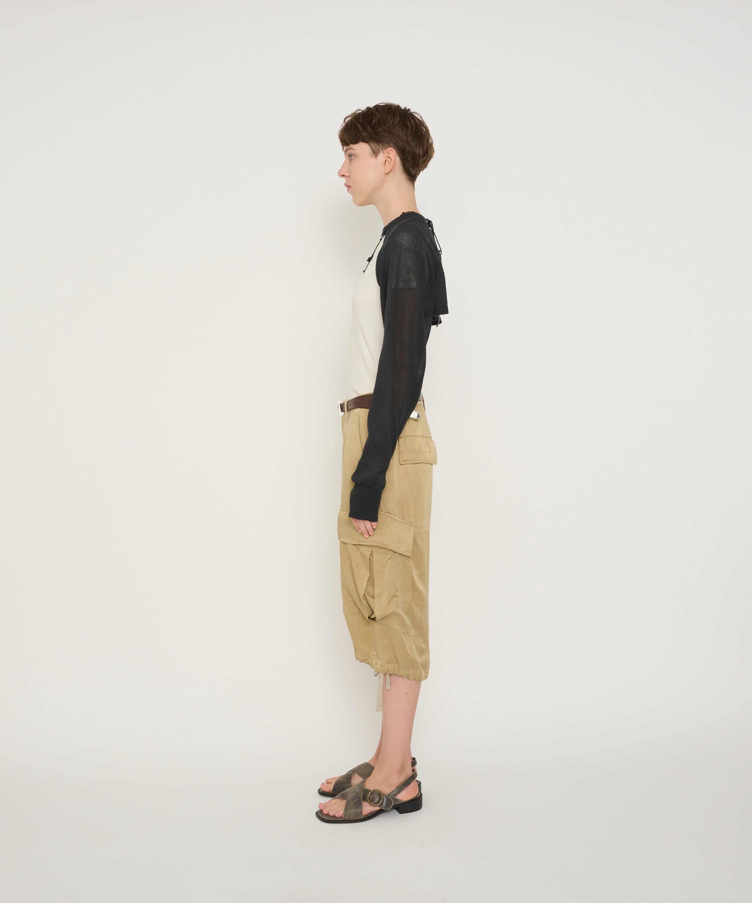 12G SLEEVE SHORT KNIT