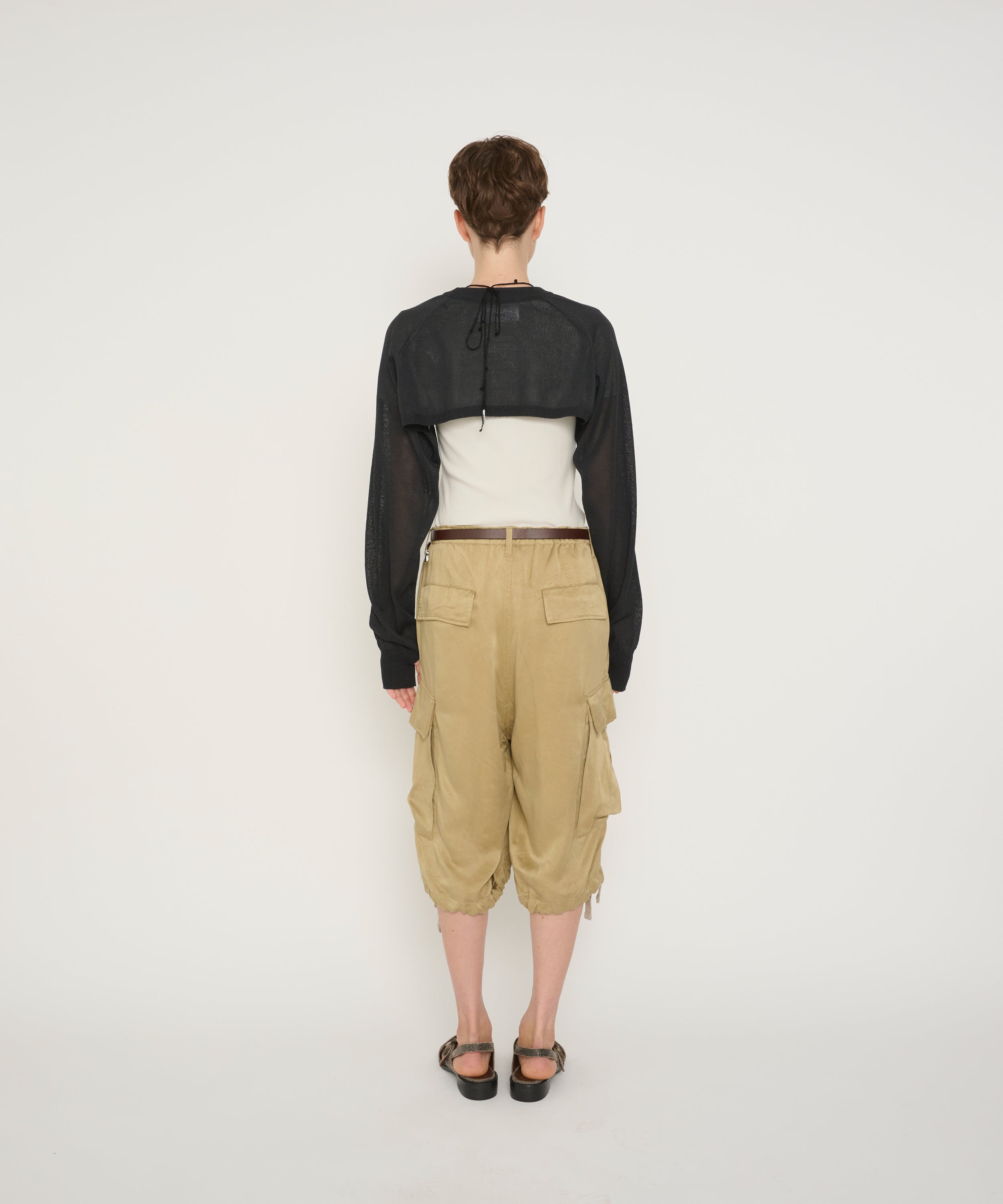 12G SLEEVE SHORT KNIT