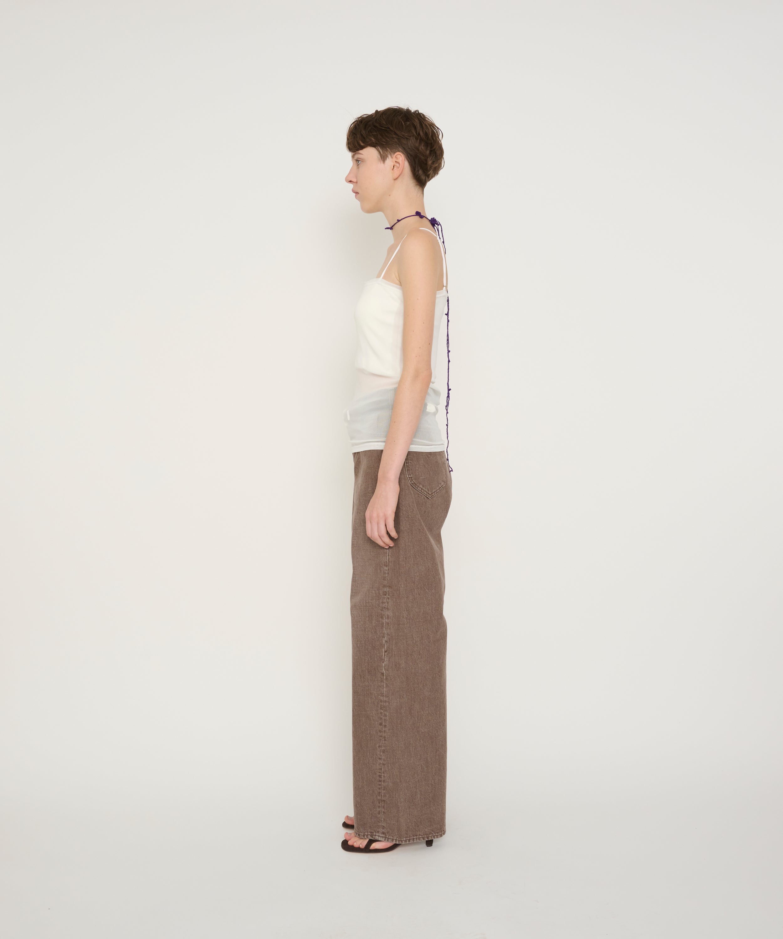 COTTON TULLE CAMISOLE