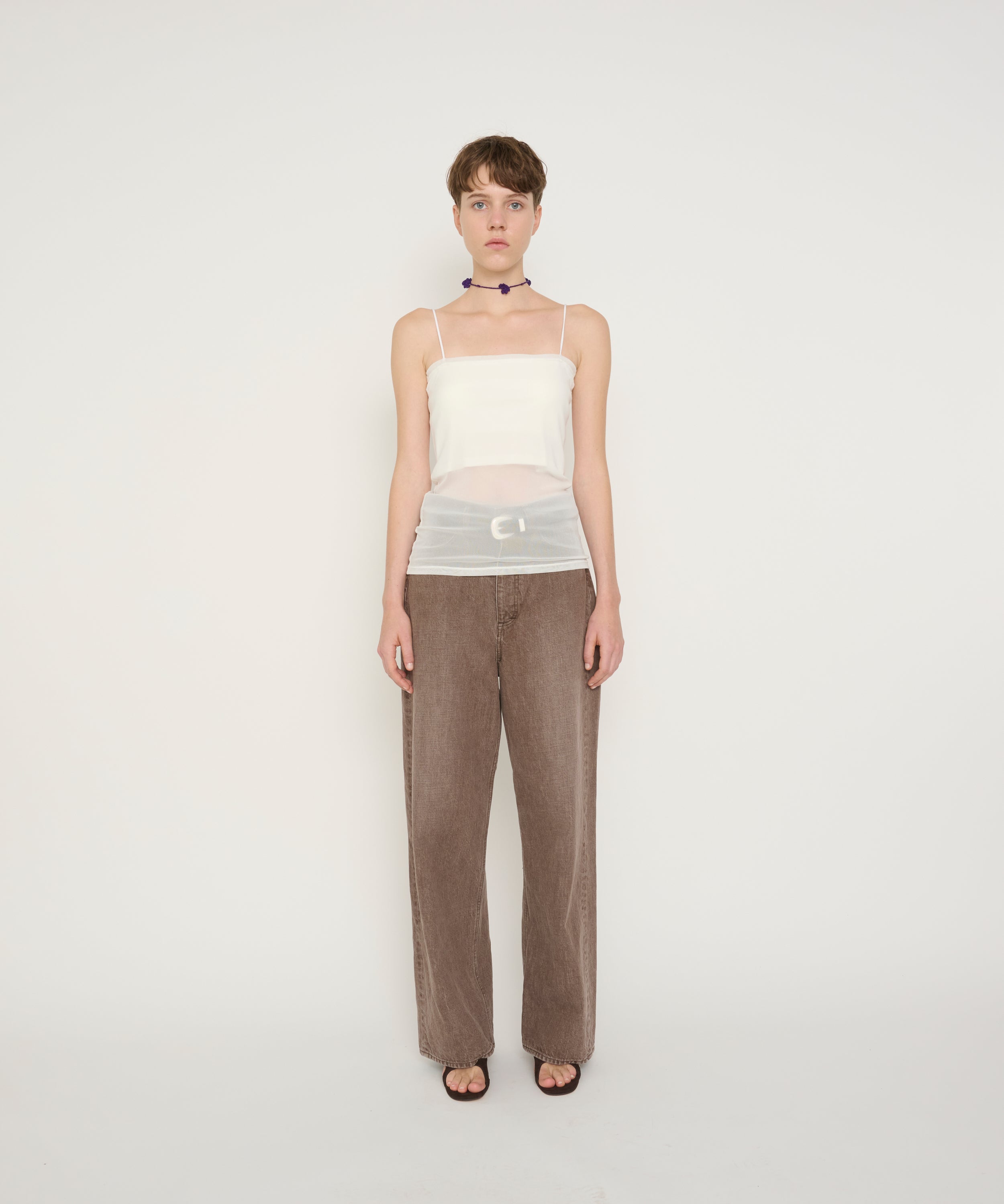 COTTON TULLE CAMISOLE