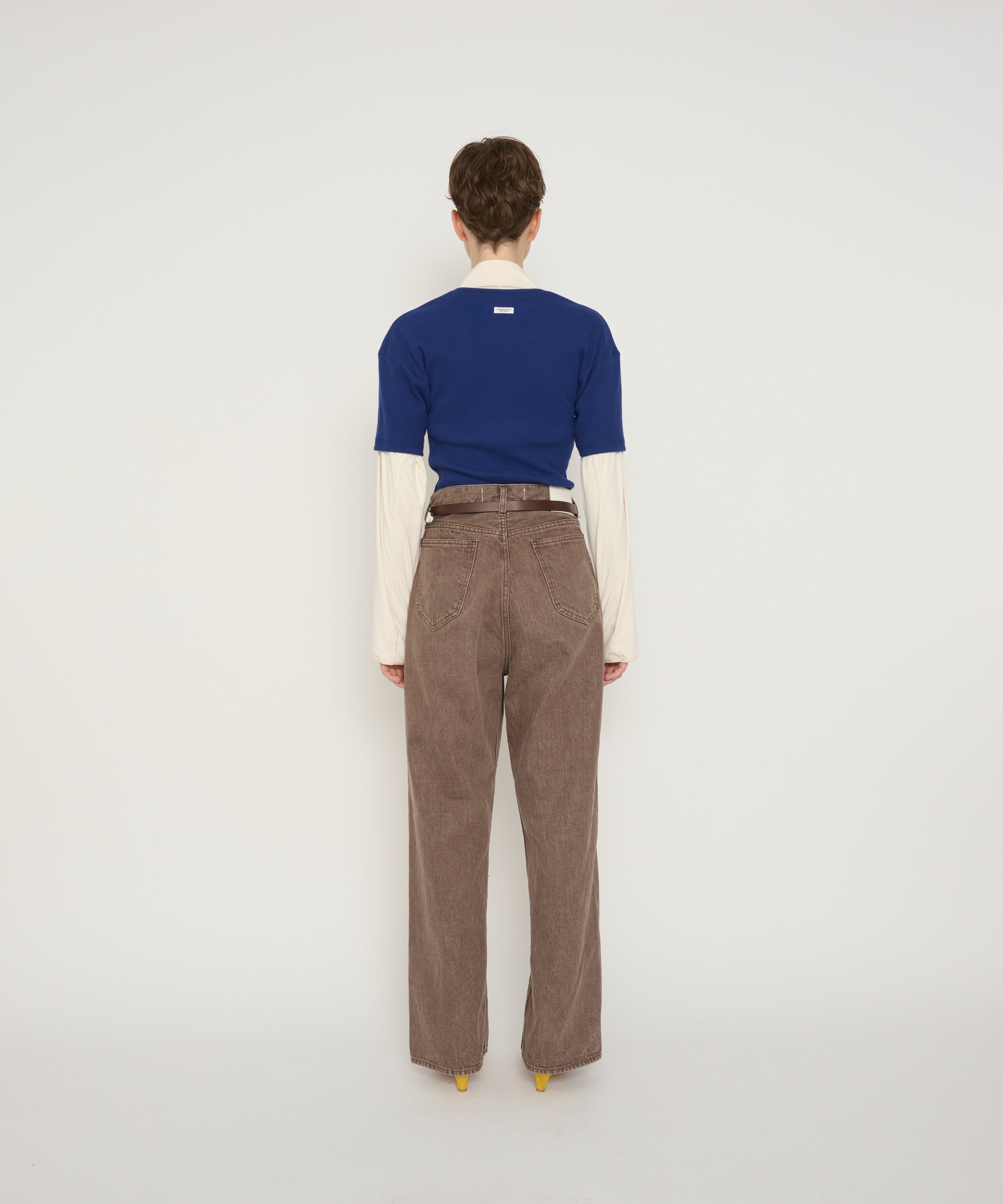 COTTON RIB HENRY NECK SHORT SLEEVE PULLOVER