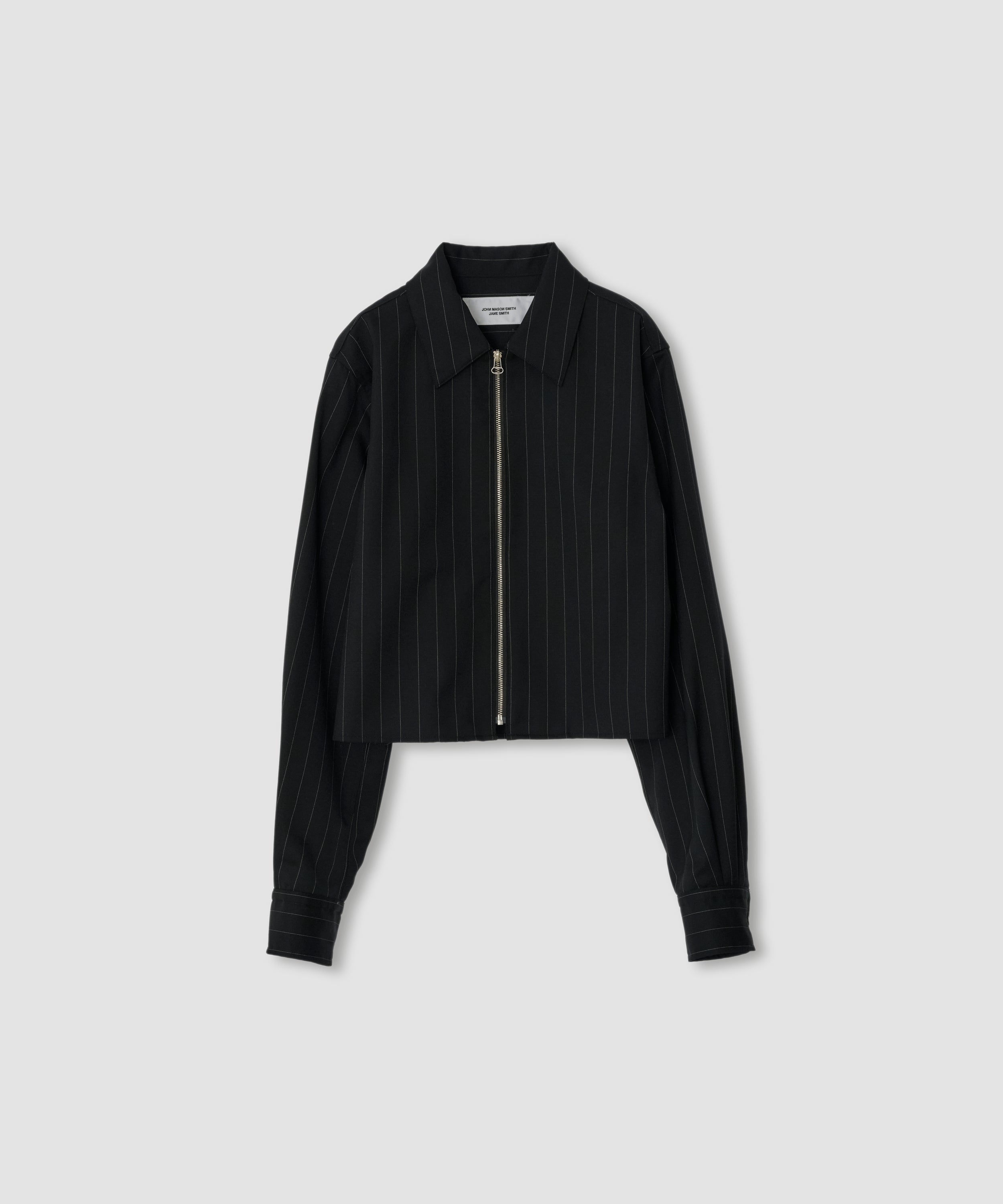 WOOL FRONT SHORT ZIP BLOUSON