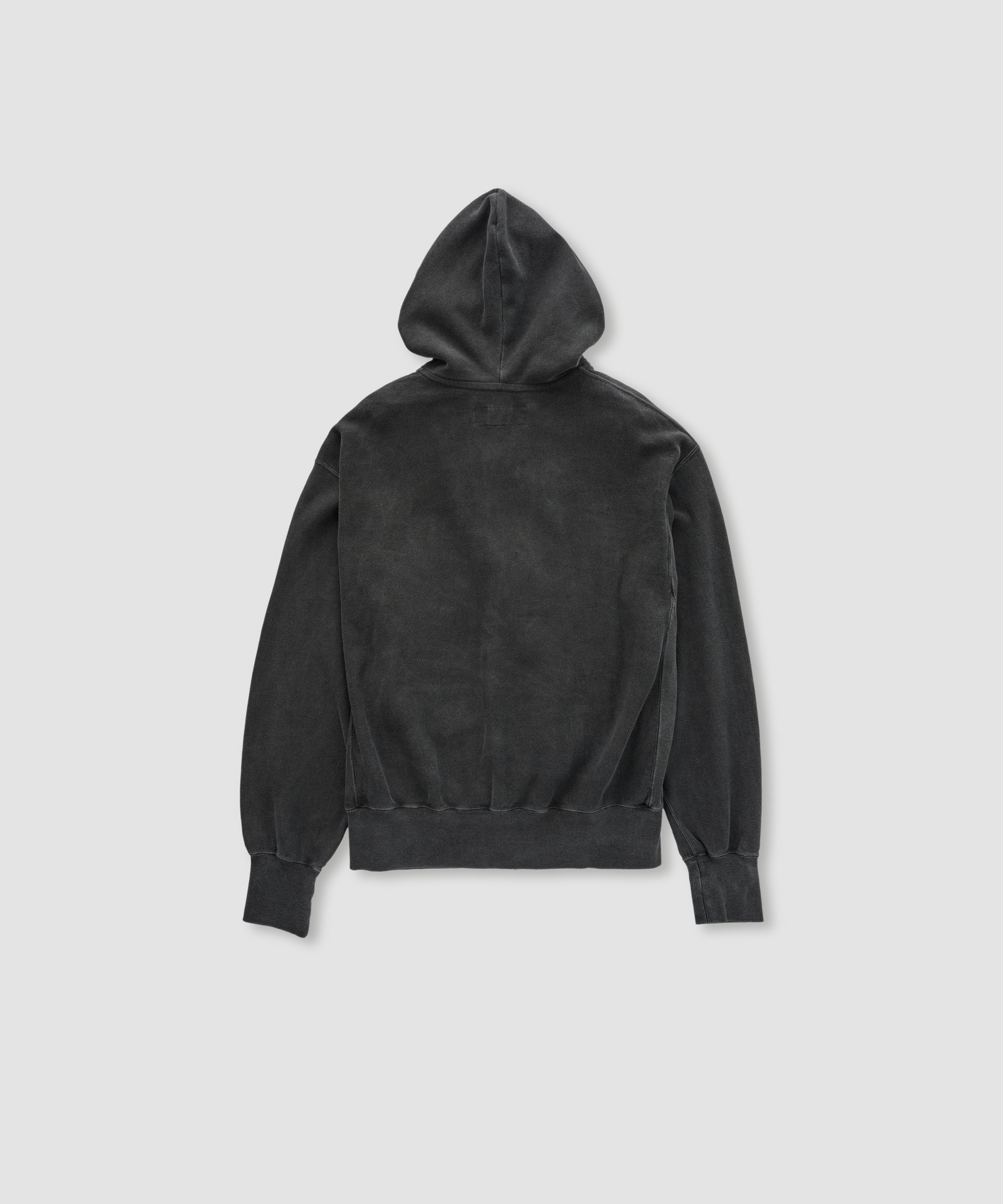 PIGMENT DYE COTTON FLEECE ZIP HOODIE