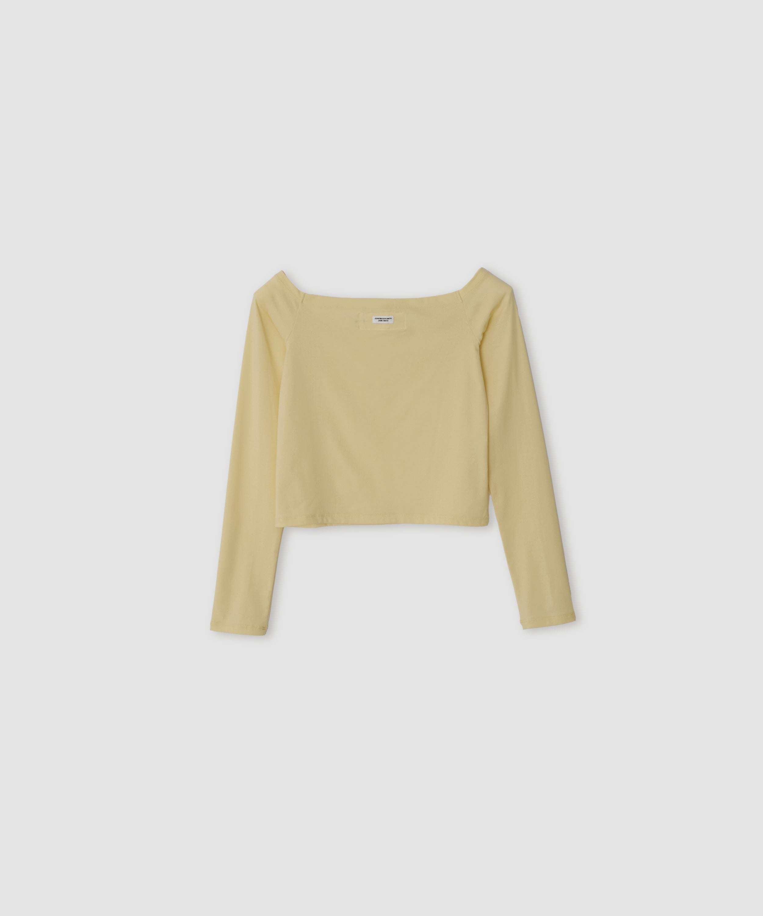 COTTON POLYURETHANE OFF SHOULDER PULLOVER