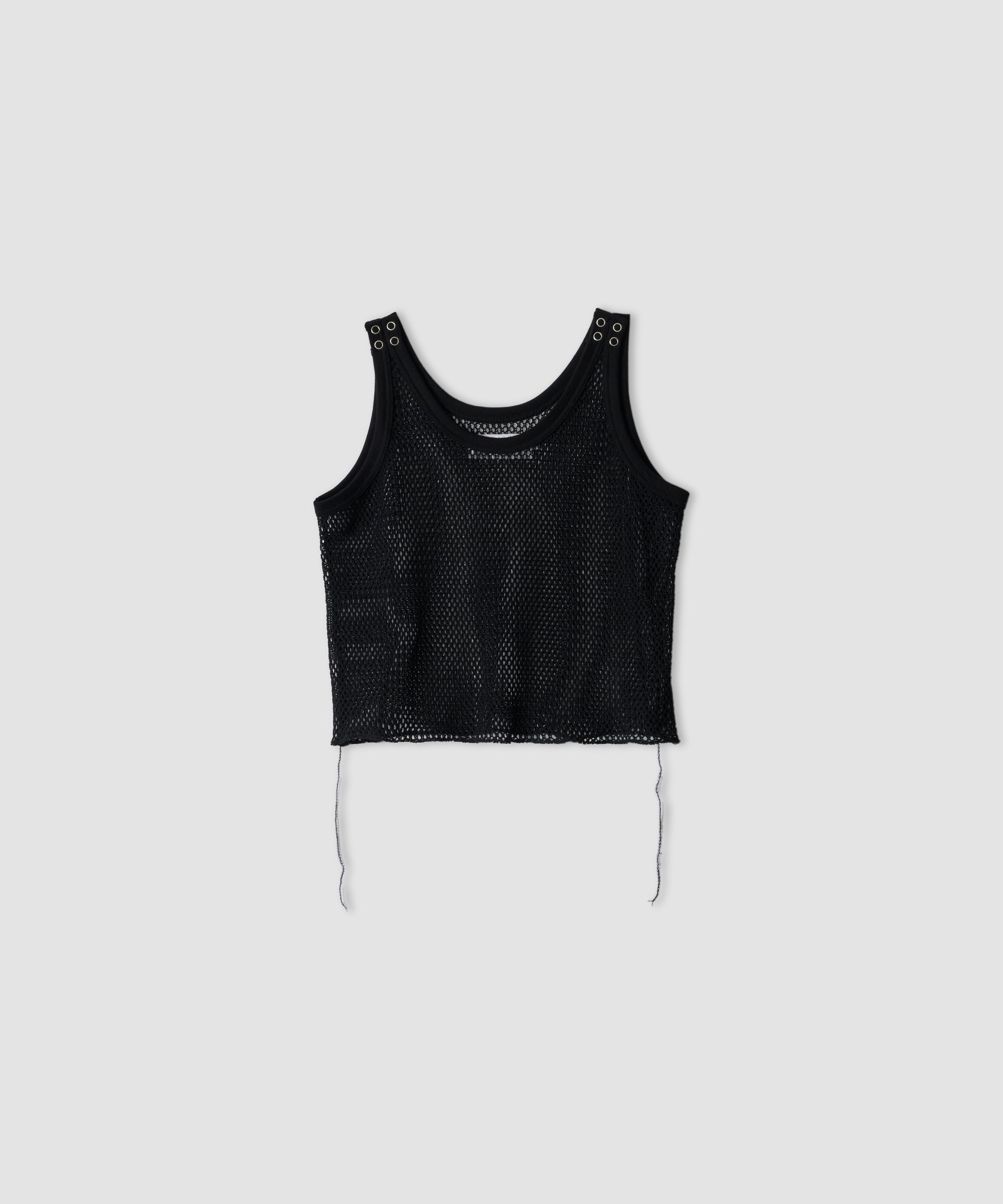 COTTON POLYESTER MESH TANK TOP