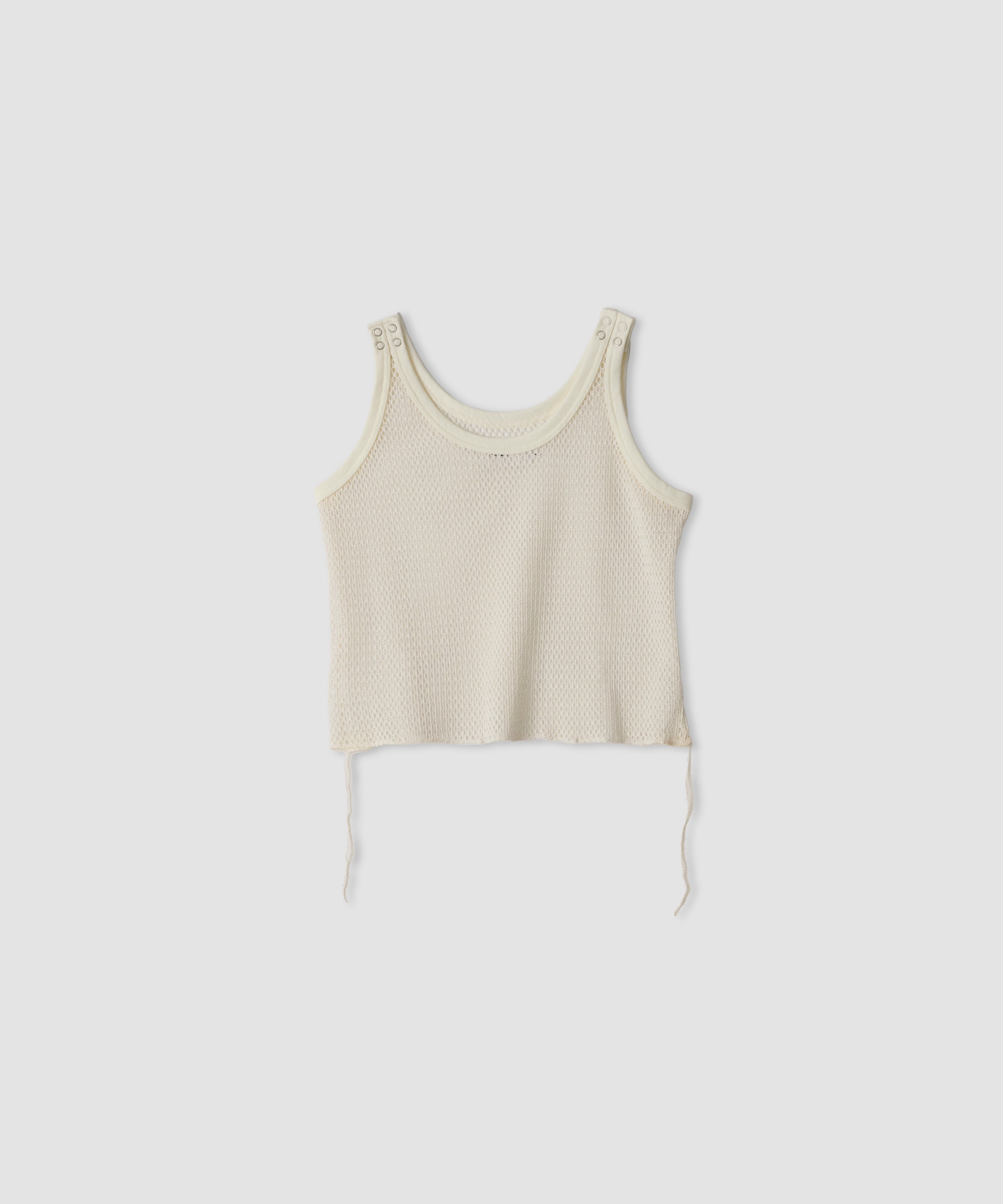 COTTON POLYESTER MESH TANK TOP
