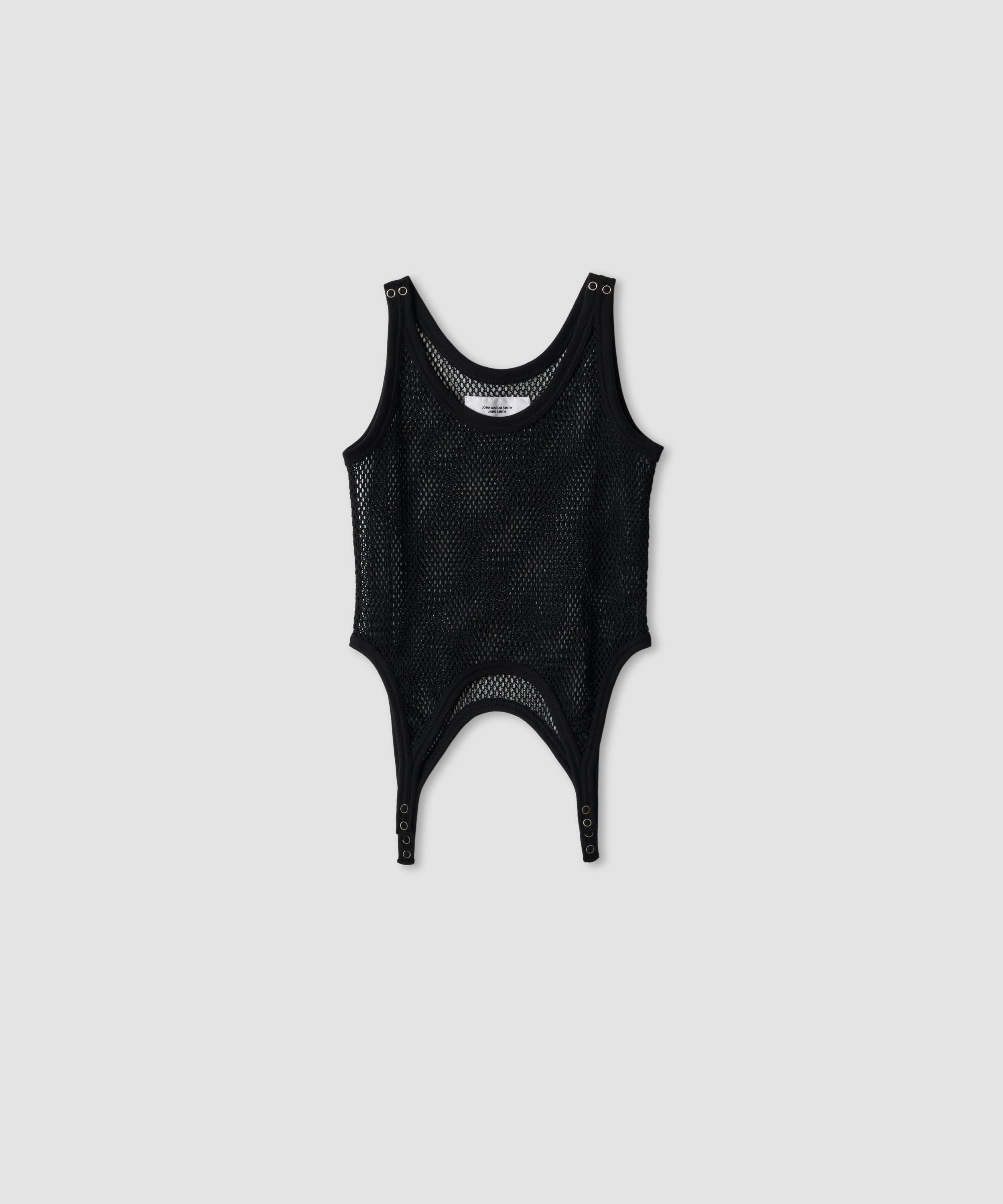 COTTON POLYESTER MESH UP DOWN TANK TOP