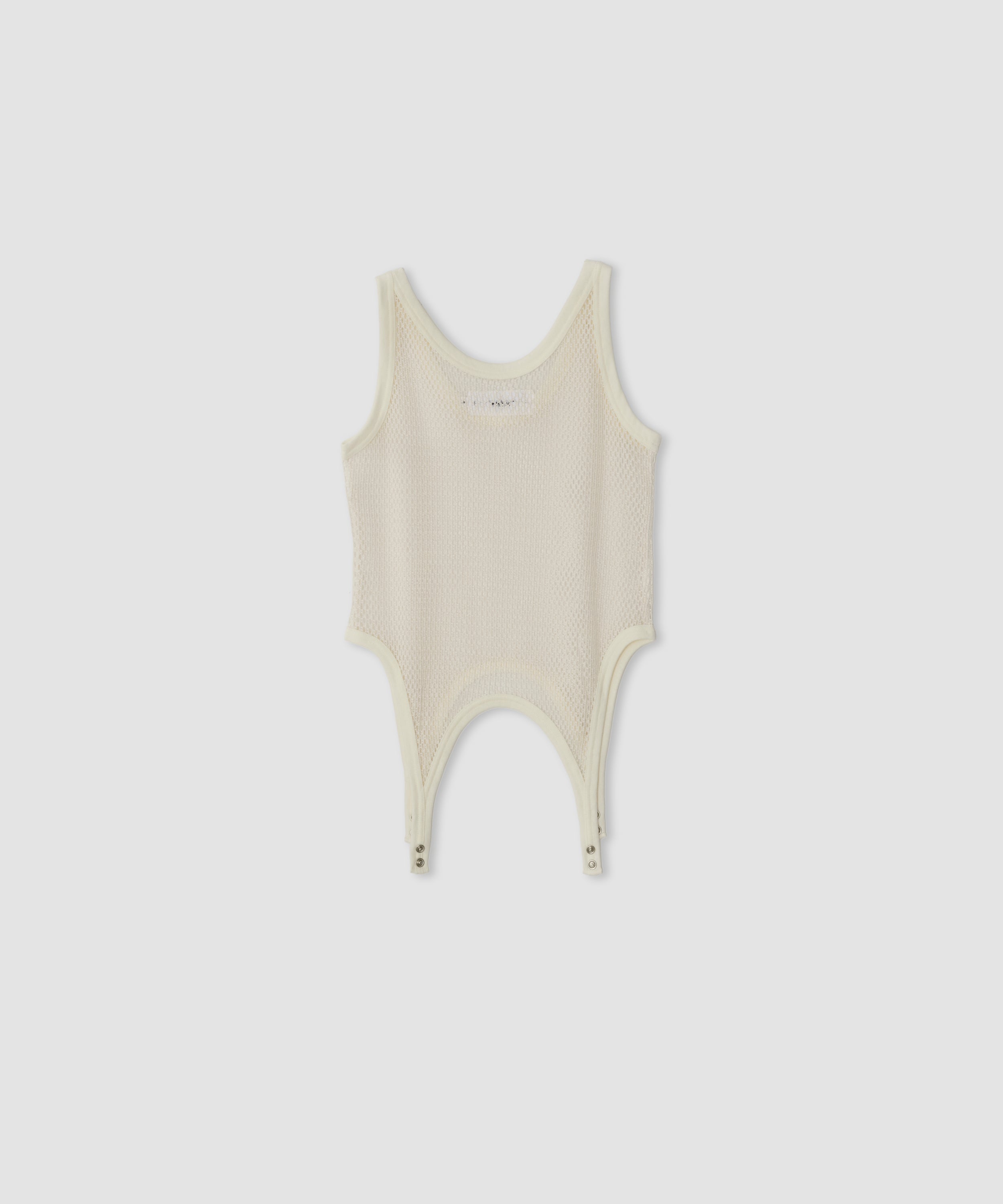 COTTON POLYESTER MESH UP DOWN TANK TOP