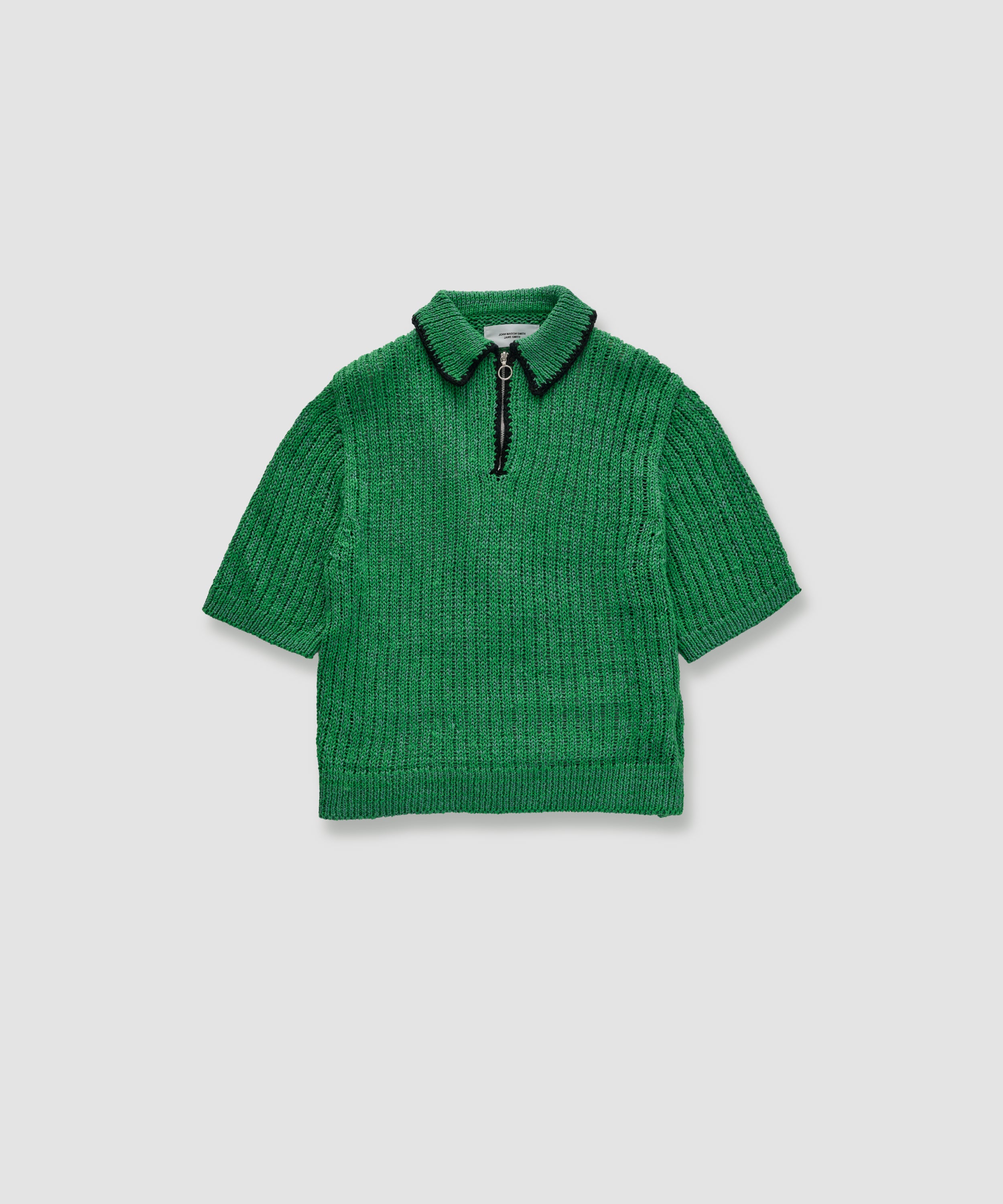 3G KNIT HALF ZIP POLO SHIRT SOLID