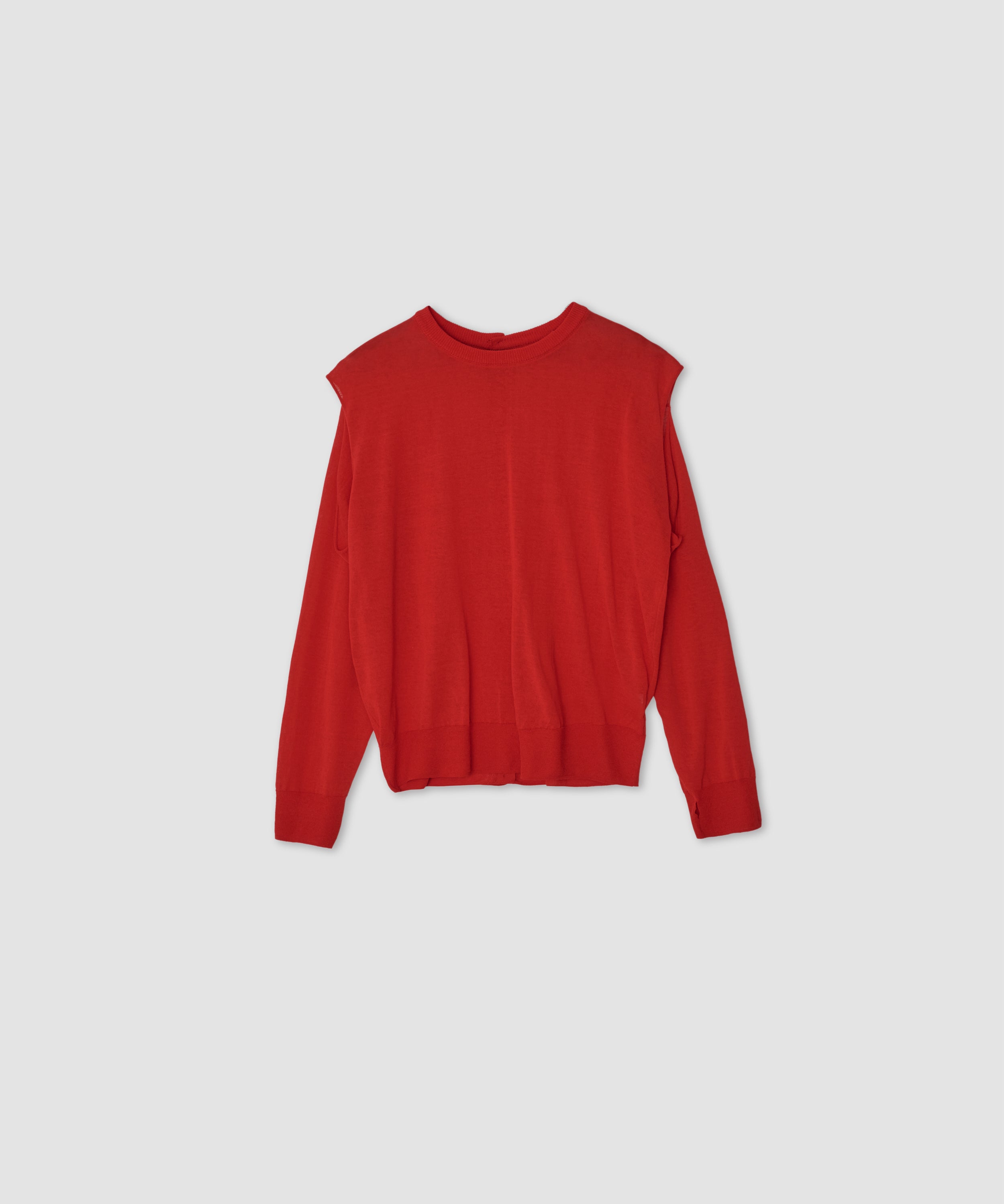 16G COTTON POLYESTER LINEN FRONT AND BACK PULLOVER