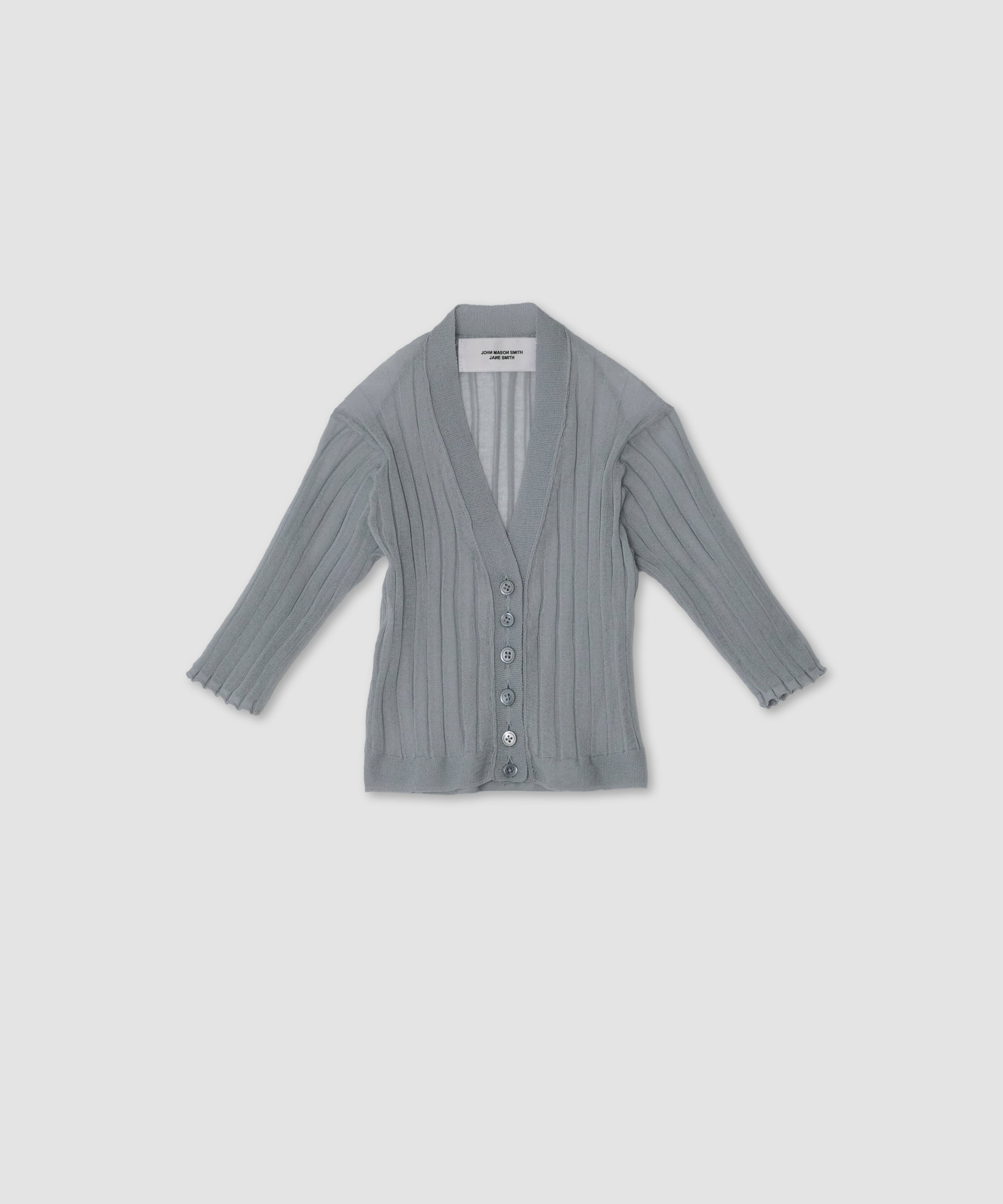 16G COTTON POLYESTER SHORT CARDIGAN
