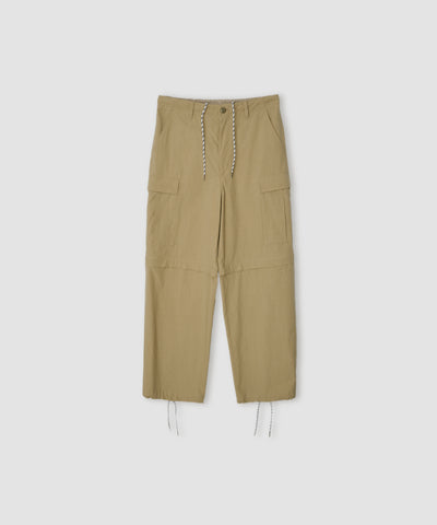 WASHED COTTON BROAD REMOVAL 6PK CARGO PANTS