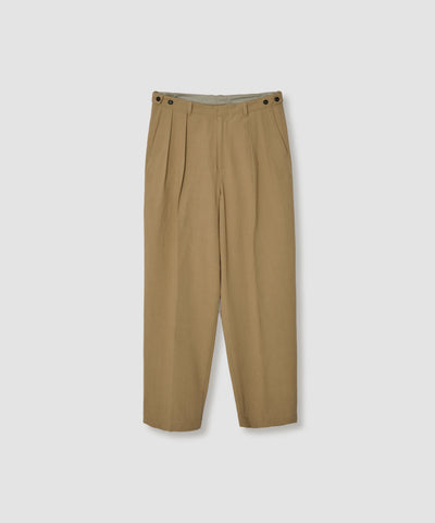 COTTON CHINO CLOTH WAIST ADJUSTMENT PANTS