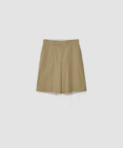 WASHED COTTON BROAD SHORT PANTS