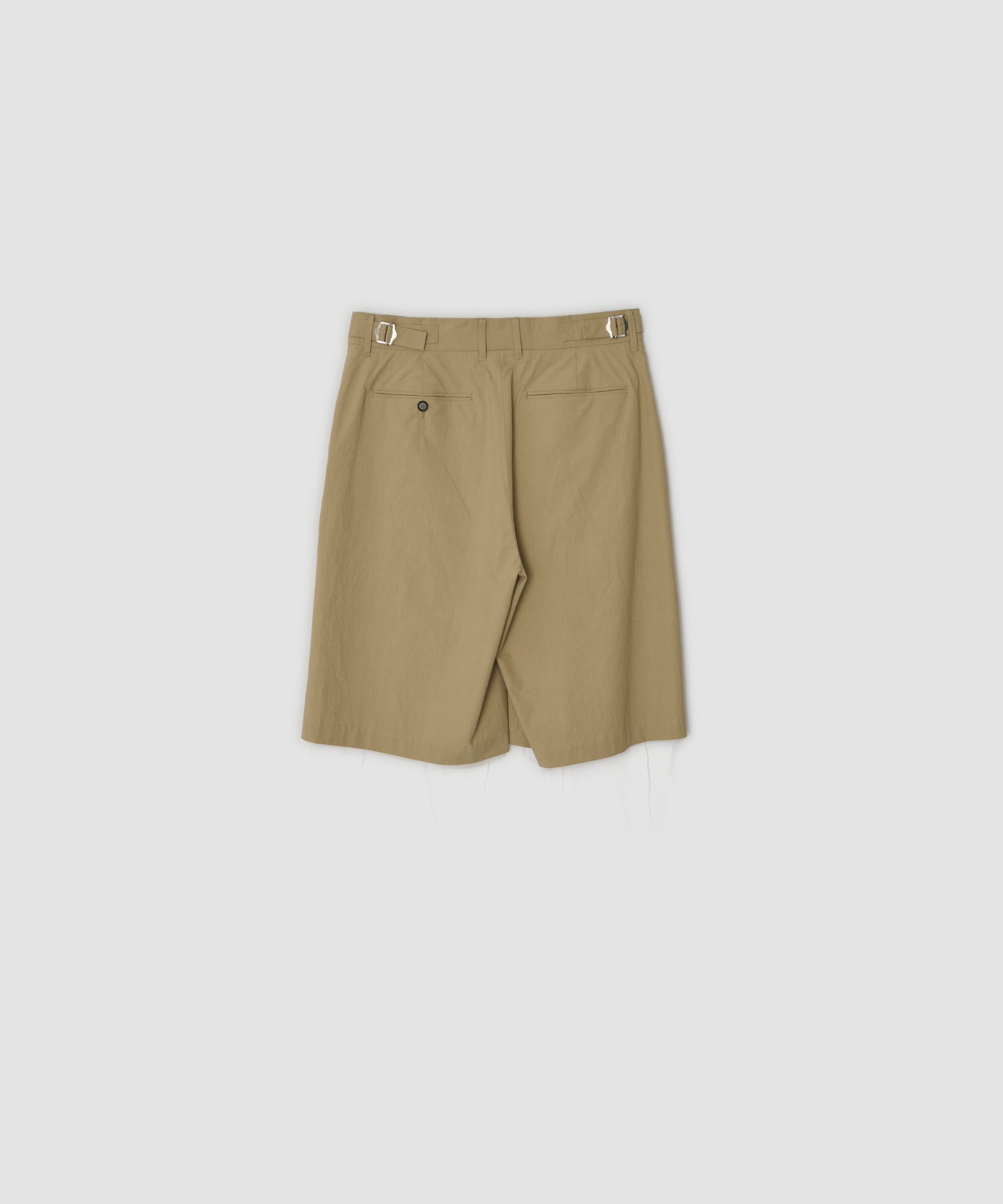 WASHED COTTON BROAD SHORT PANTS