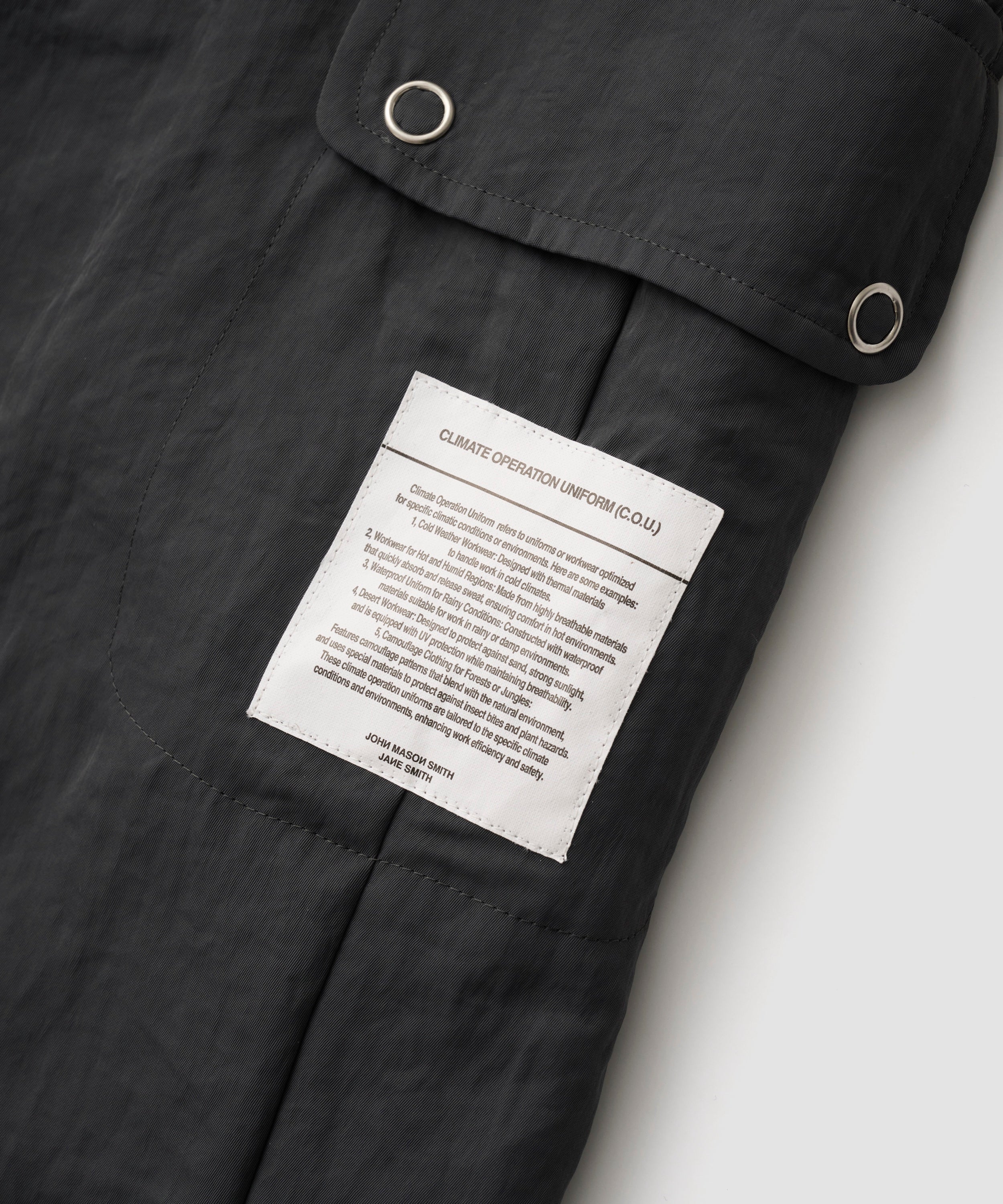 NYLON TWILL CARGO PANTS