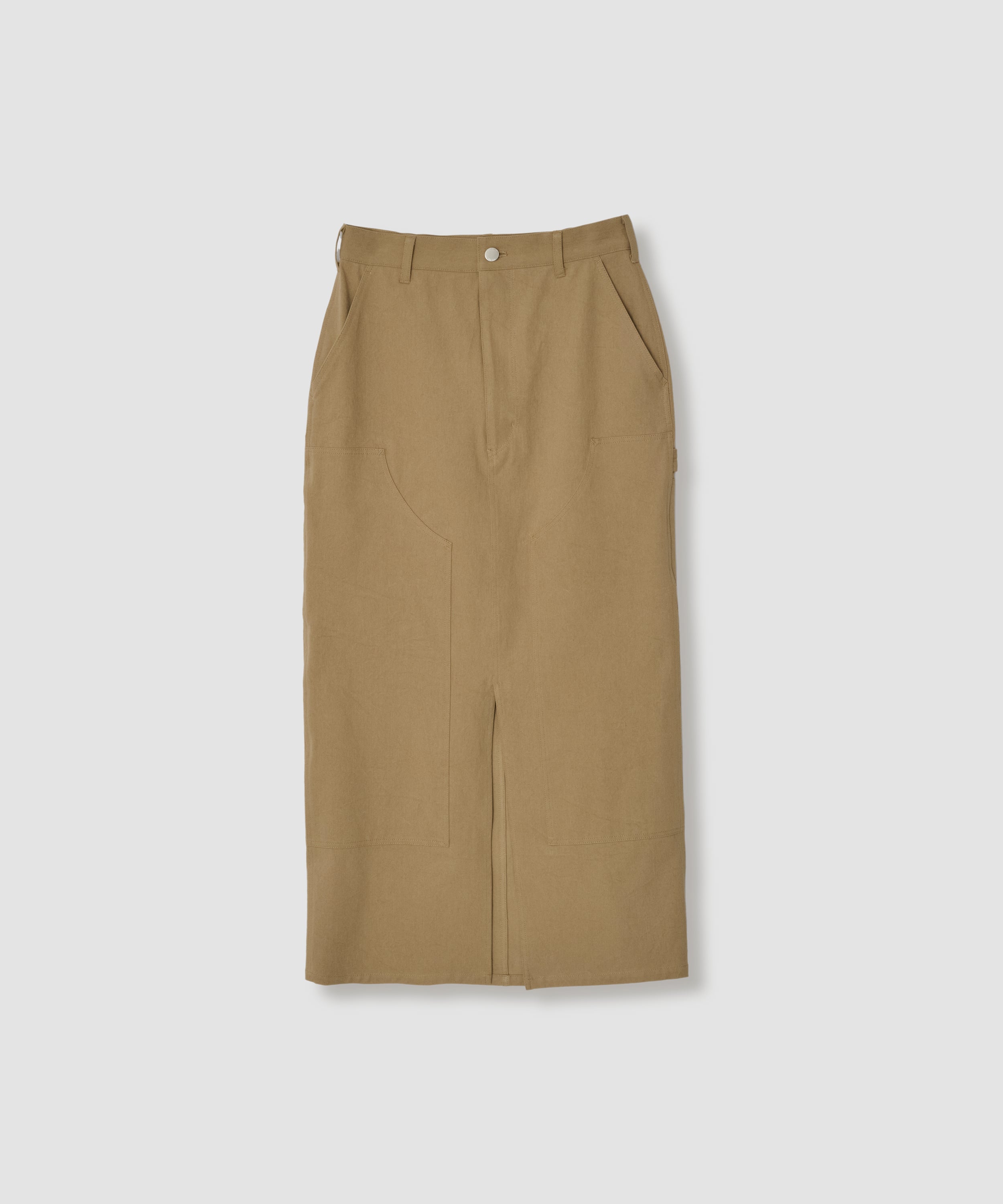 COTTON CHINO CLOTH DOUBLE KNEE SKIRT