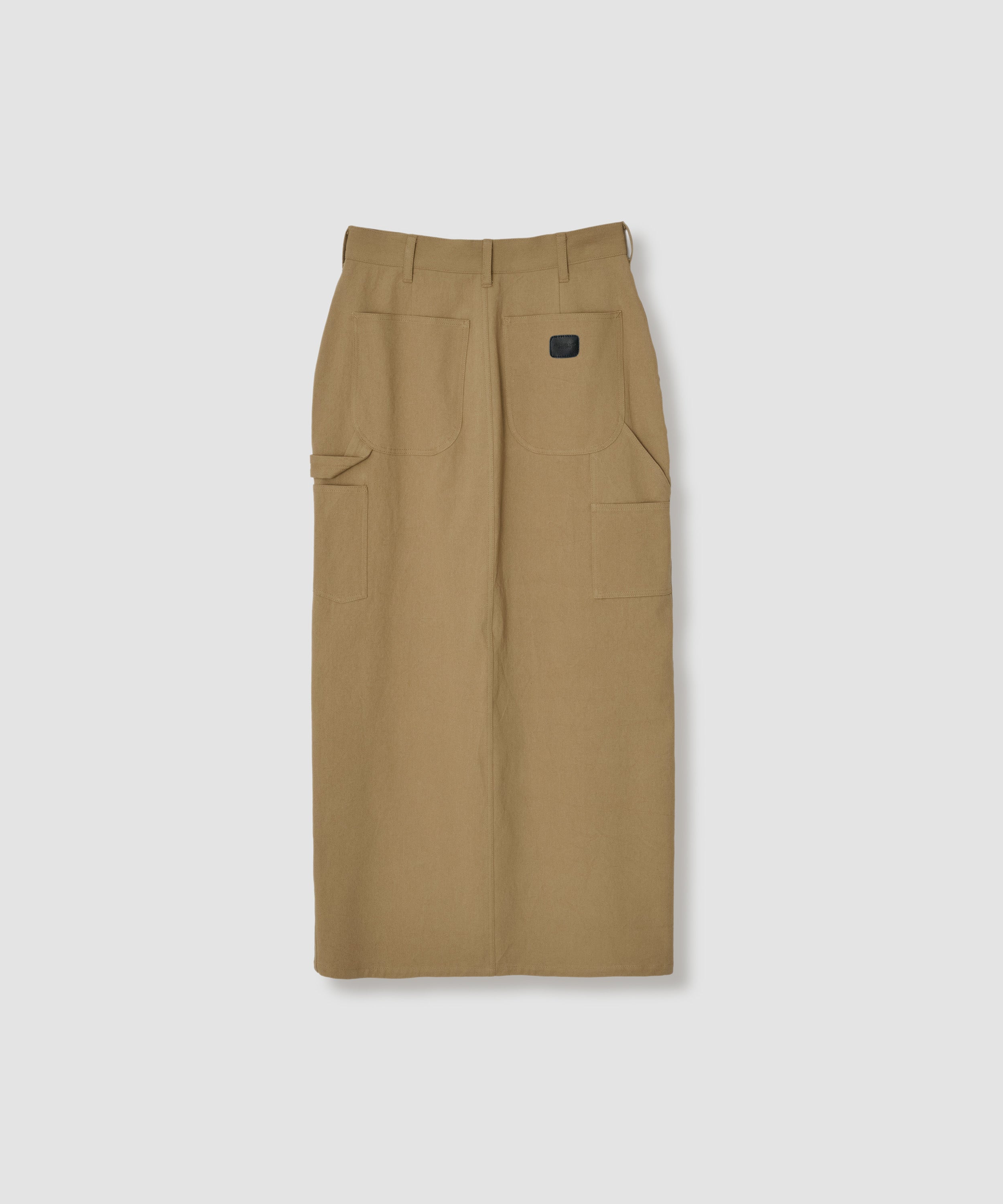 COTTON CHINO CLOTH DOUBLE KNEE SKIRT