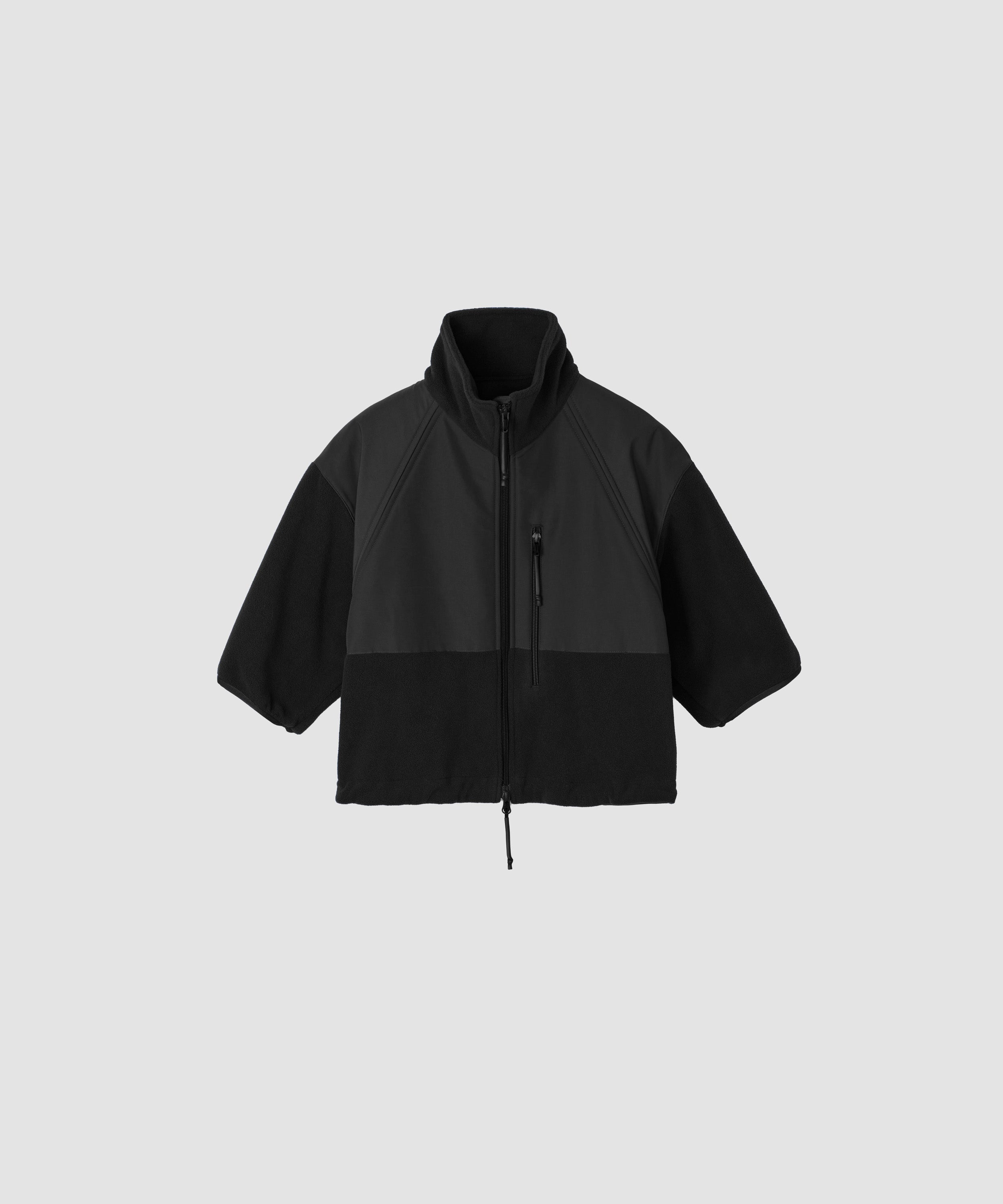 ZIP UP FLEECE SHORT SLEEVE JACKET