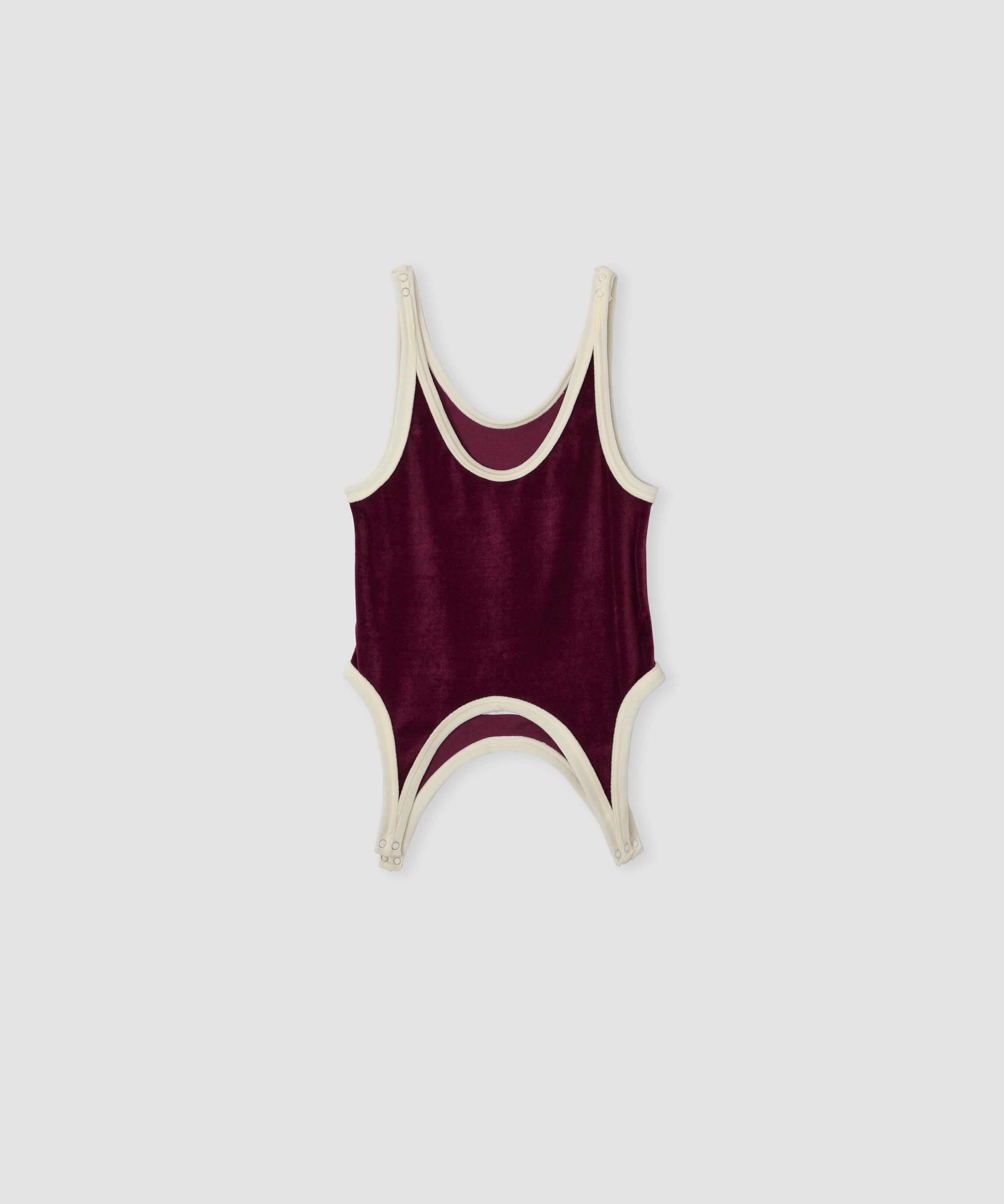 COTTON VELOUR UP AND DOWN TANK TOP