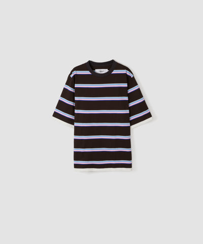 COTTON BORDER LAYERED S/S T-SHIRT