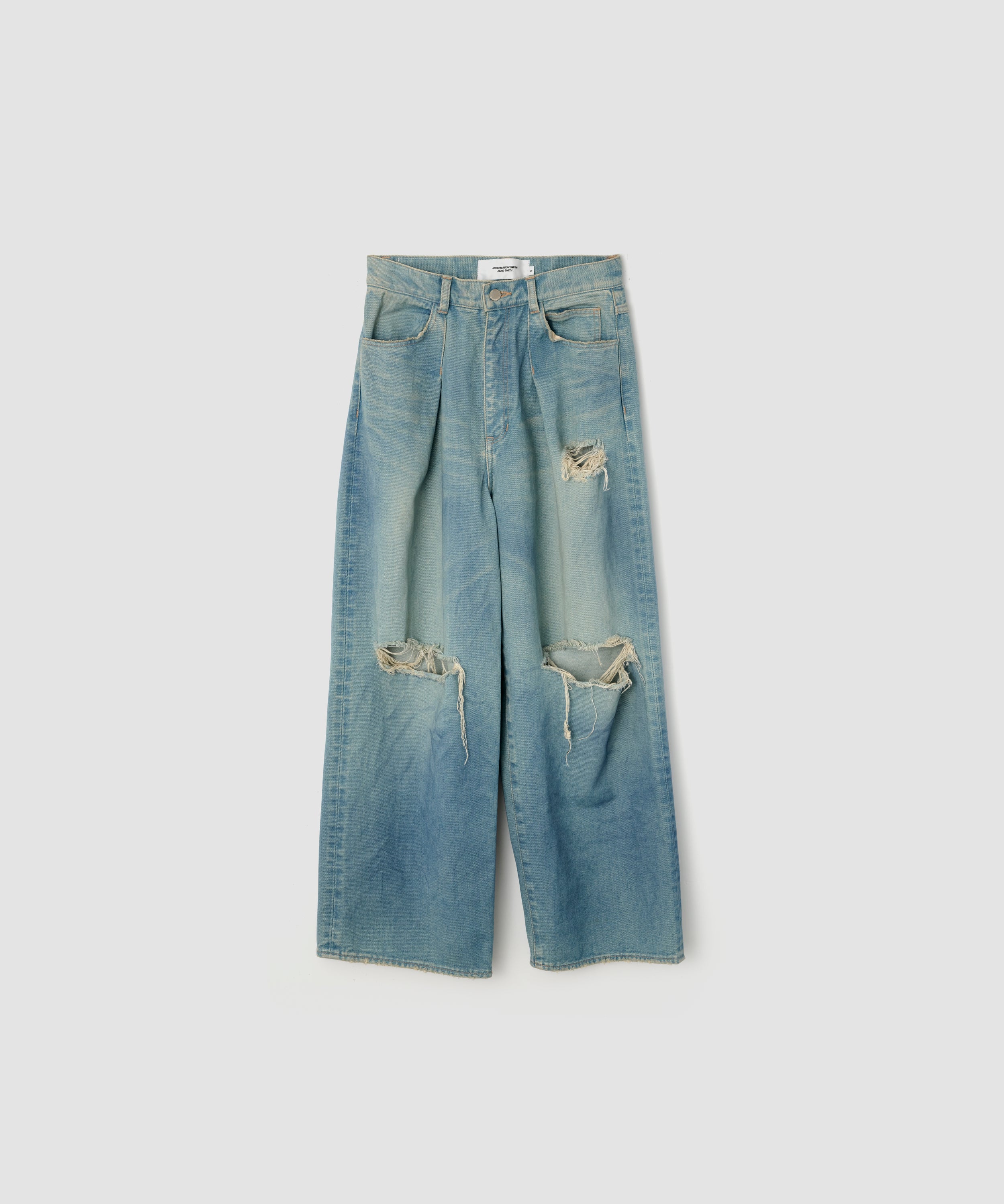 14.5oz DENIM IN TUCK COMFORT TAPERED PANTS