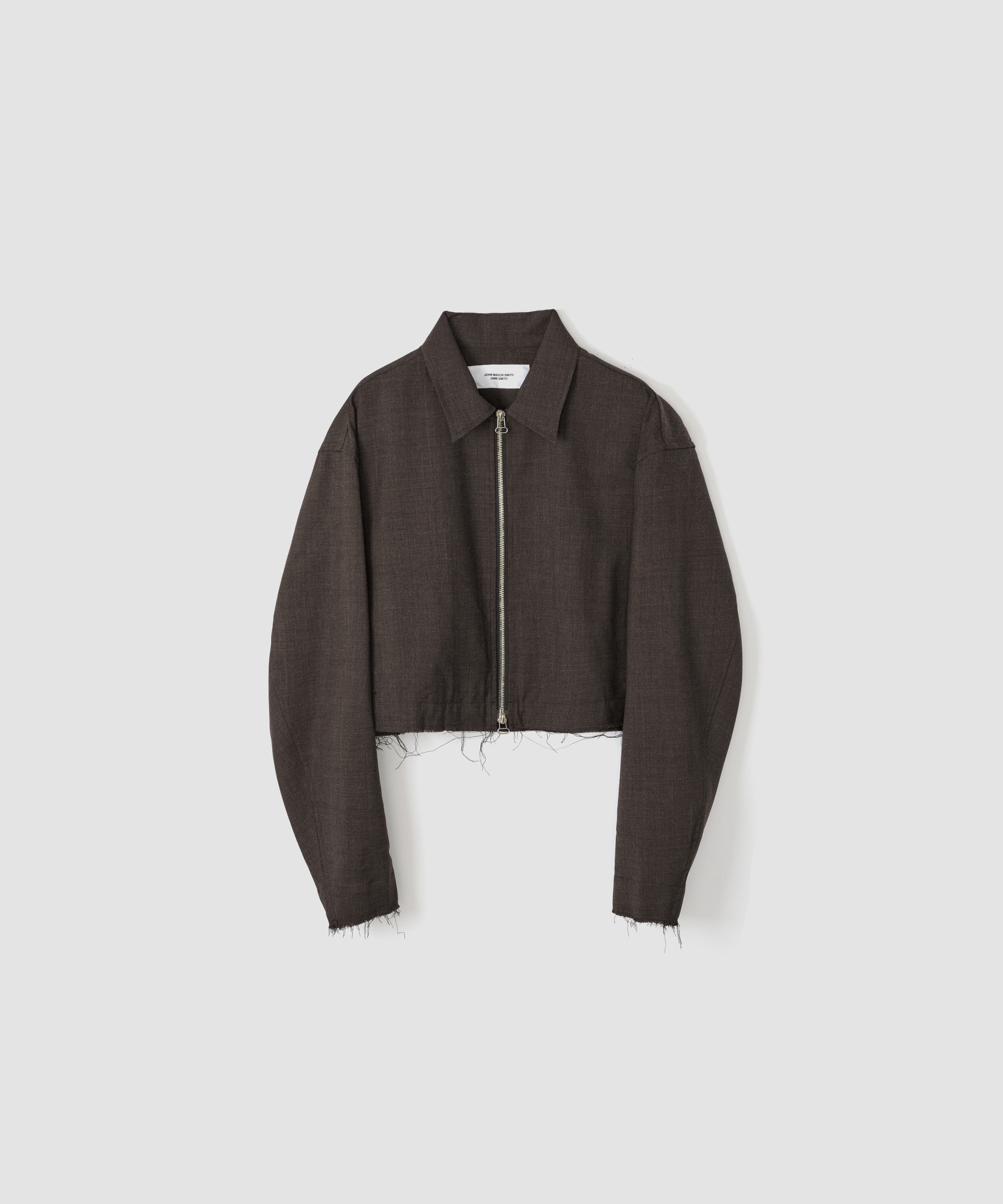 WASHABLE WOOL TROPICAL ZIP BLOUSON
