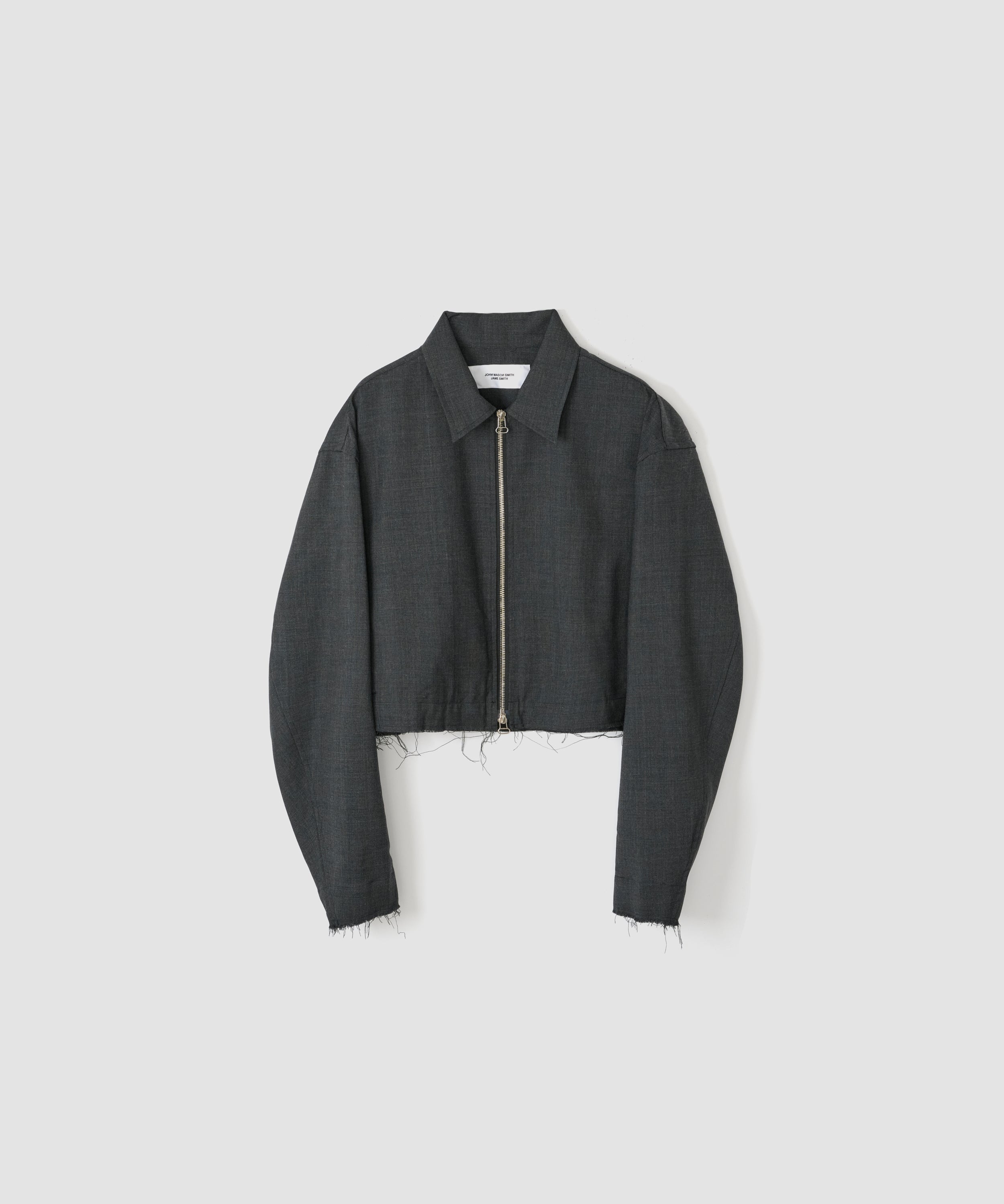 WASHABLE WOOL TROPICAL ZIP BLOUSON
