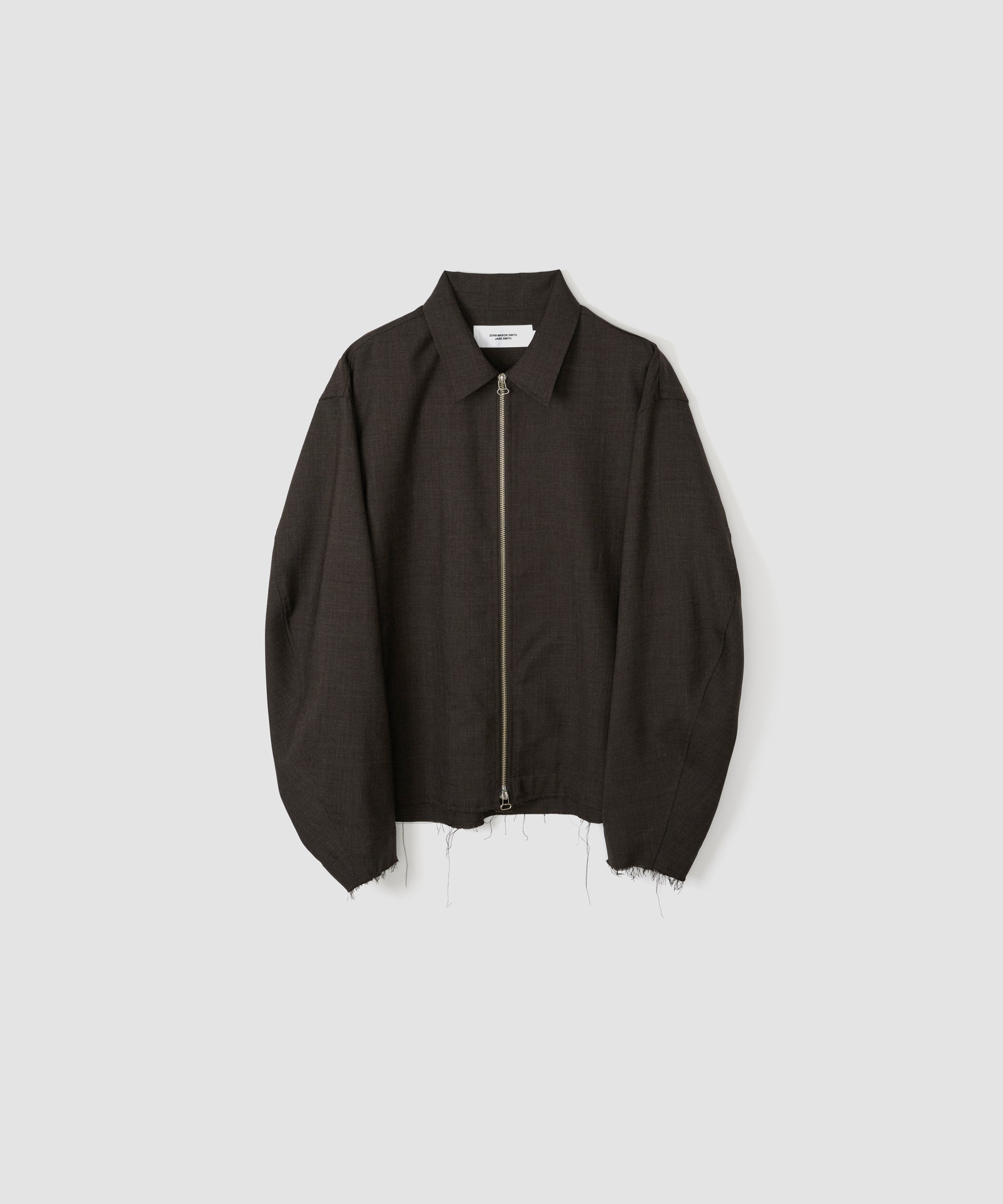 WASHABLE WOOL TROPICAL ZIP BLOUSON