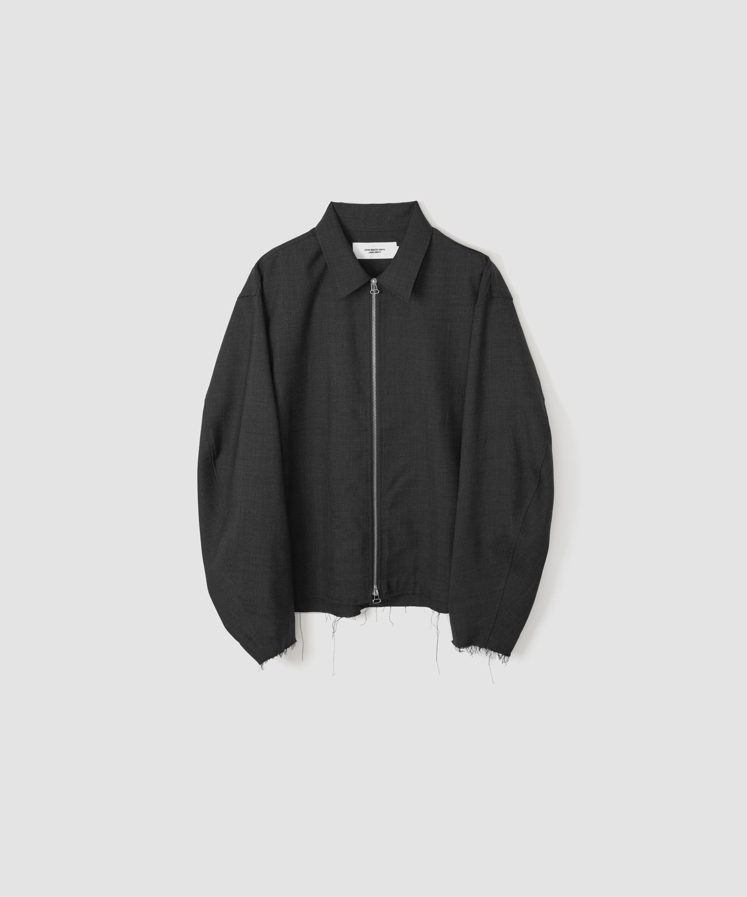 WASHABLE WOOL TROPICAL ZIP BLOUSON