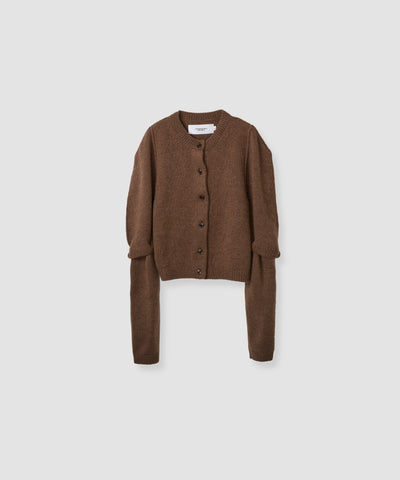 7G BIG SHOULDER CREW CARDIGAN