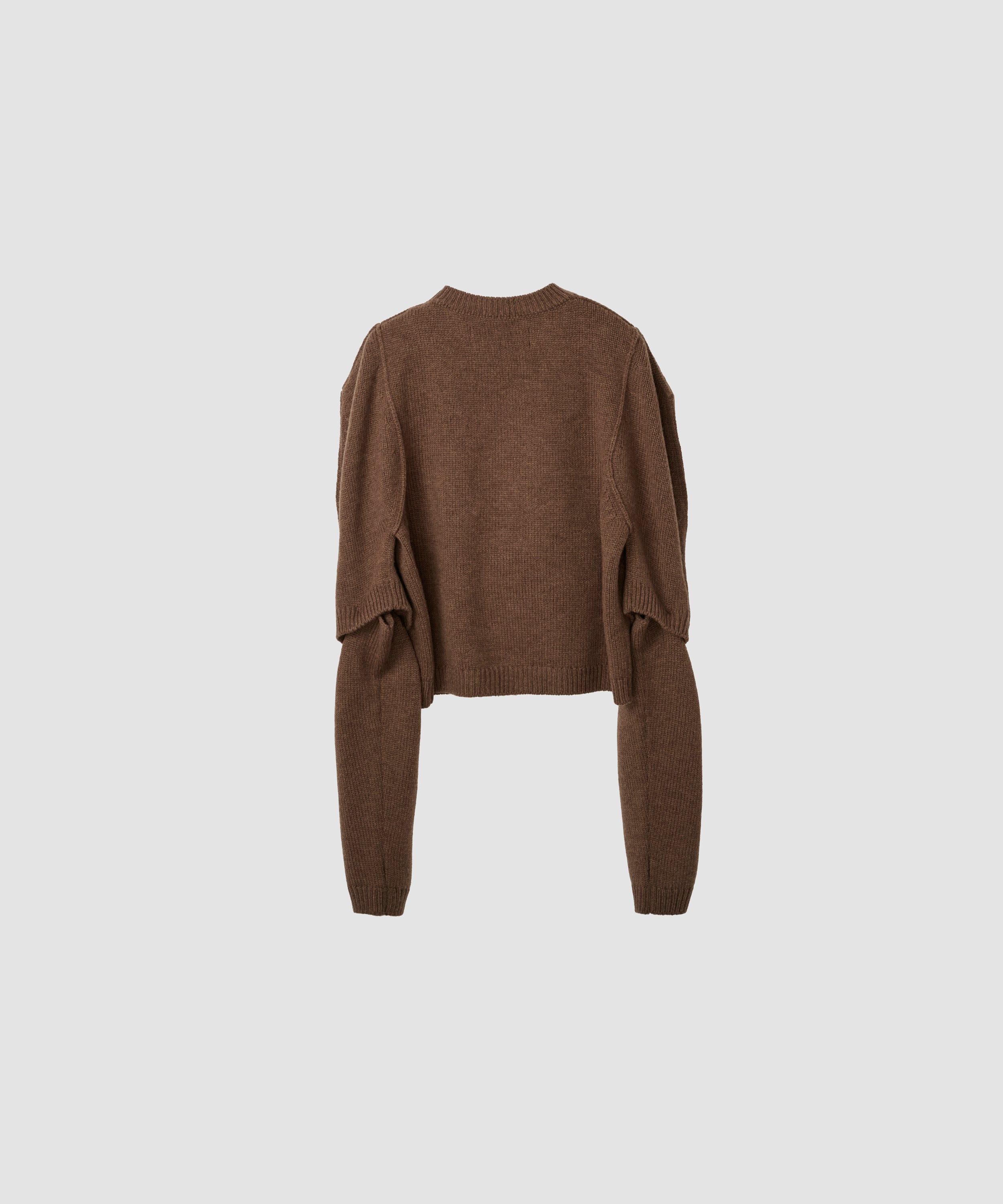 7G BIG SHOULDER CREW CARDIGAN