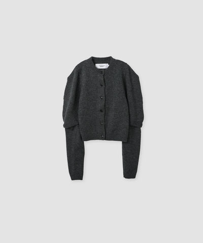 7G BIG SHOULDER CREW CARDIGAN