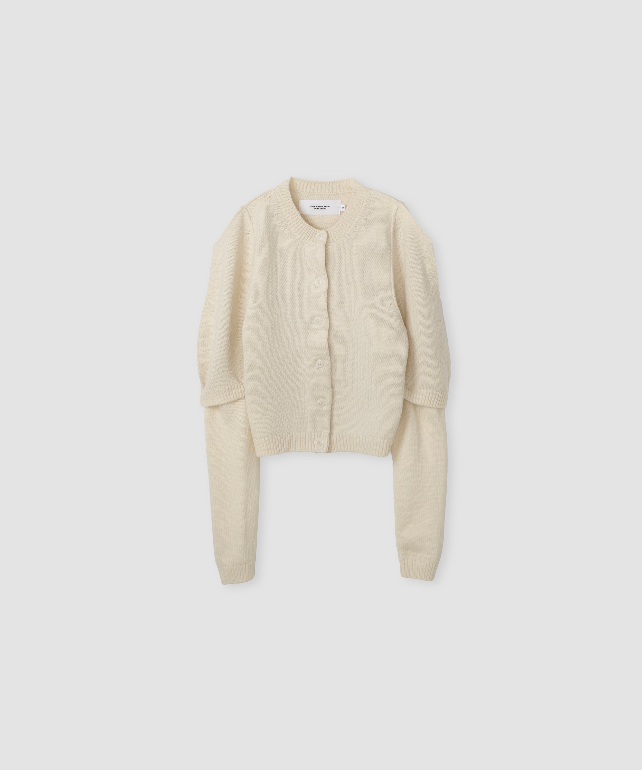 7G BIG SHOULDER CREW CARDIGAN