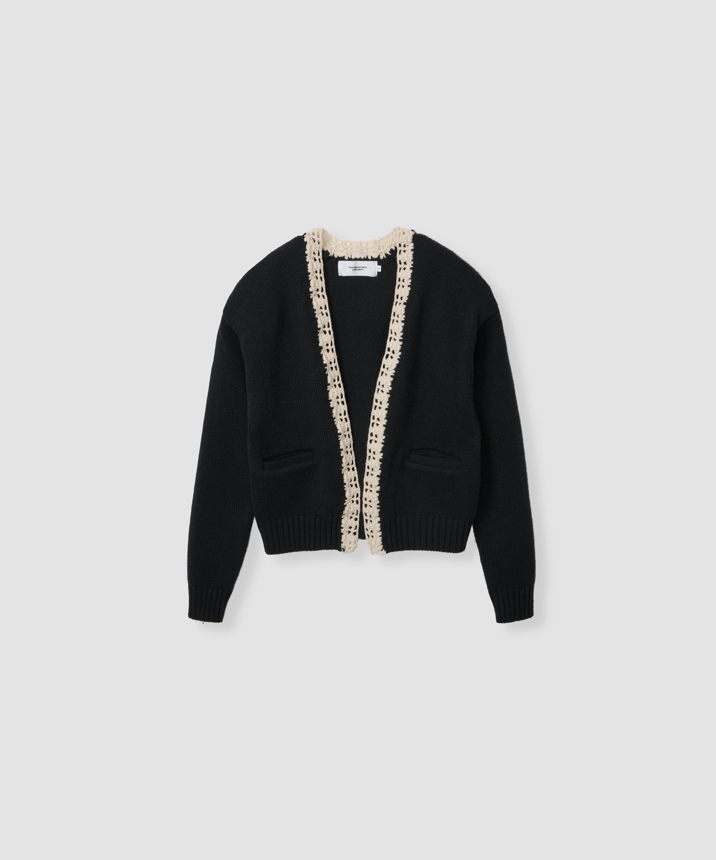 5G PLAIN STITCH AND CROCHET JACKET CARDIGAN