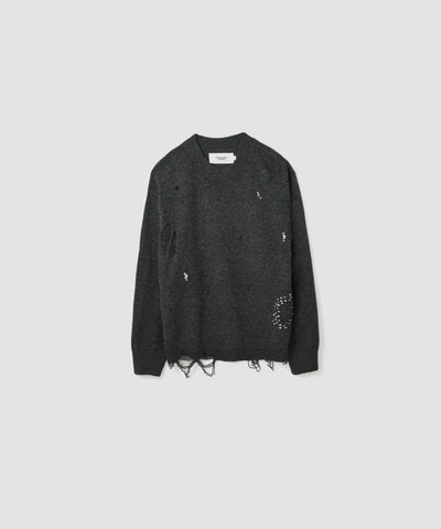7G DAMAGE HAND REPAIR CREW KNIT
