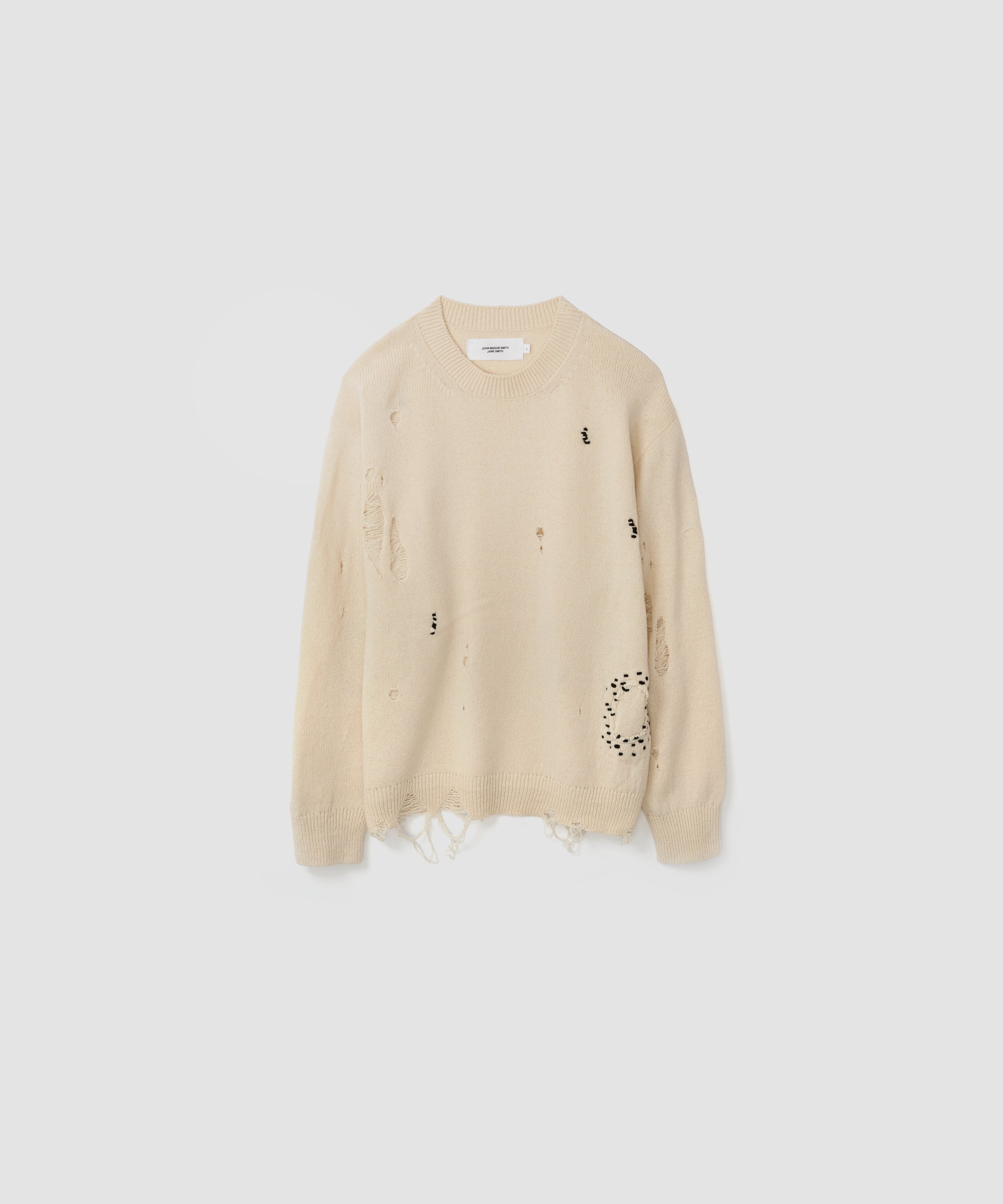7G DAMAGE HAND REPAIR CREW KNIT