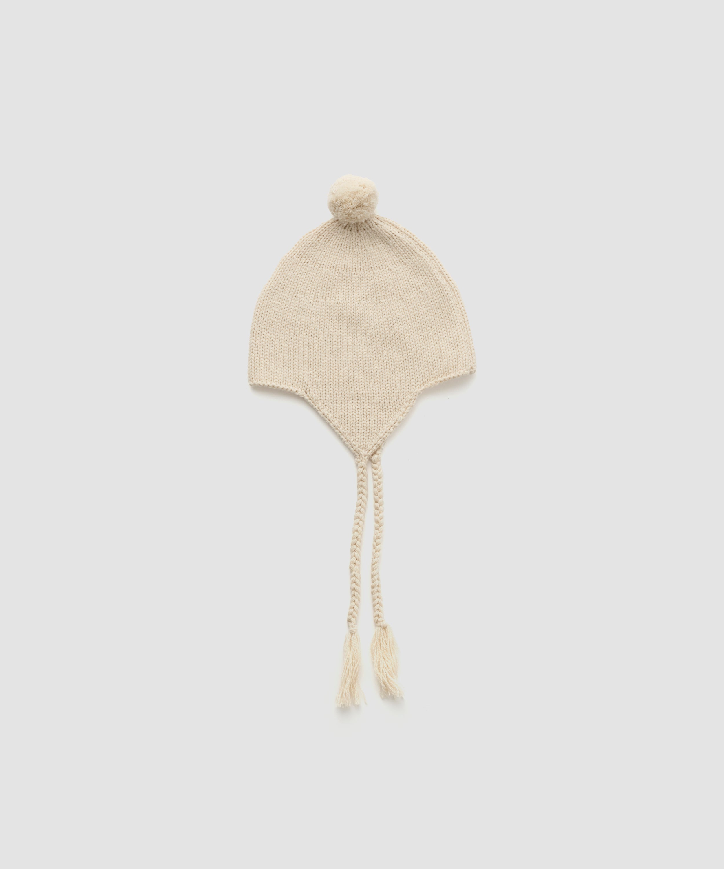 EAR FLAP KNIT BEANIE