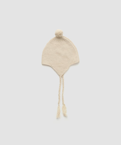 EAR FLAP KNIT BEANIE