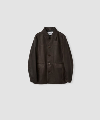 「受注販売 9/25~9/30」COW LEATHER CAR COAT