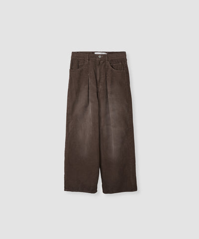 8W COTTON CORDUROY TUCK 5 POCKET PANTS