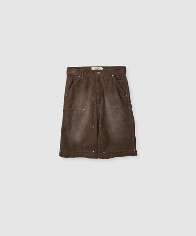 8W COTTON CORDUROY DOUBLE KNEE SHORTS