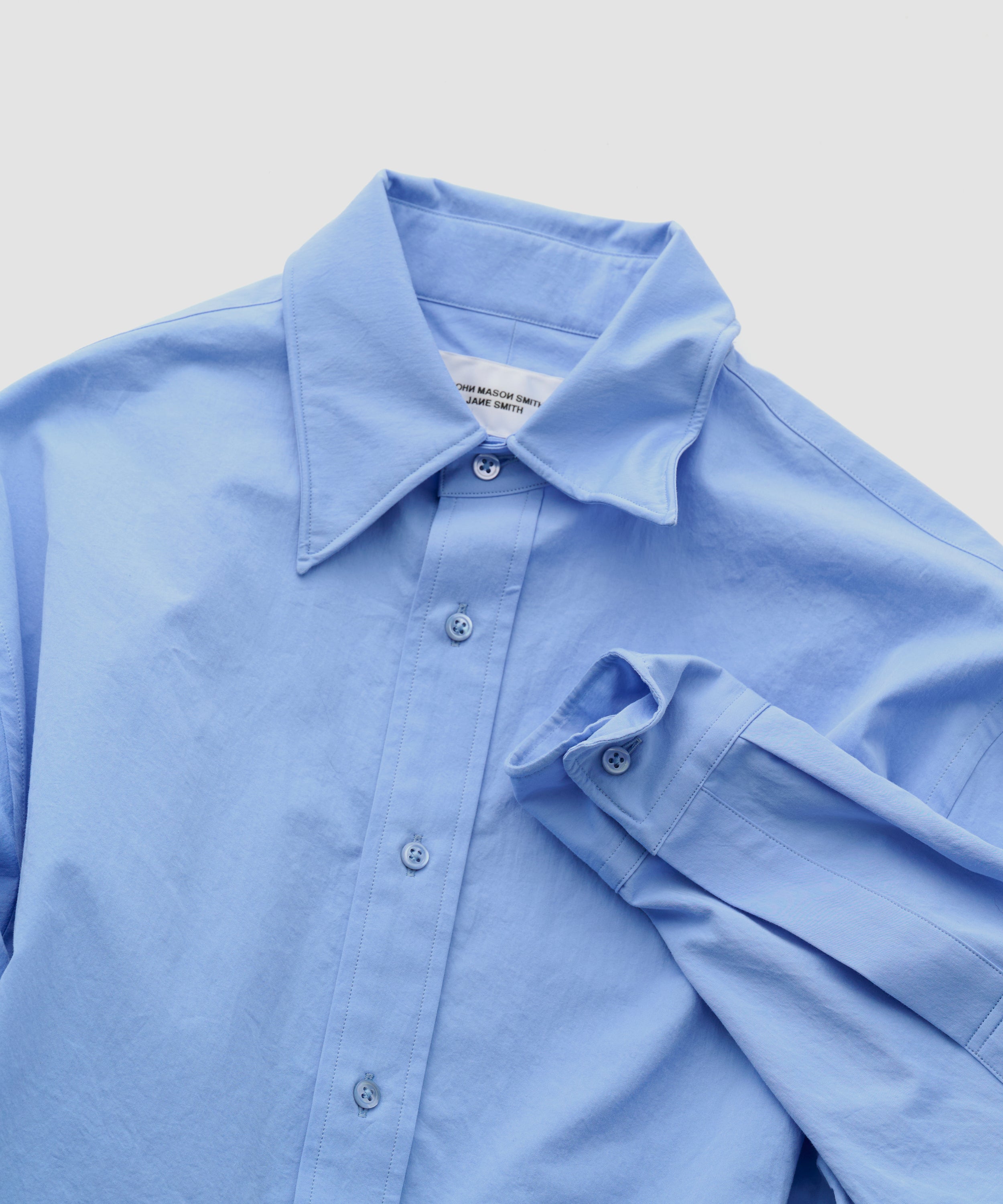 WASHED COTTON BROAD WIRE SHIRT