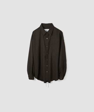 WASHABLE WOOL TROPICAL REGULAR SHIRT