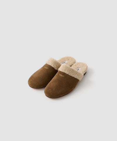 LEATHER BOA SLIPPER