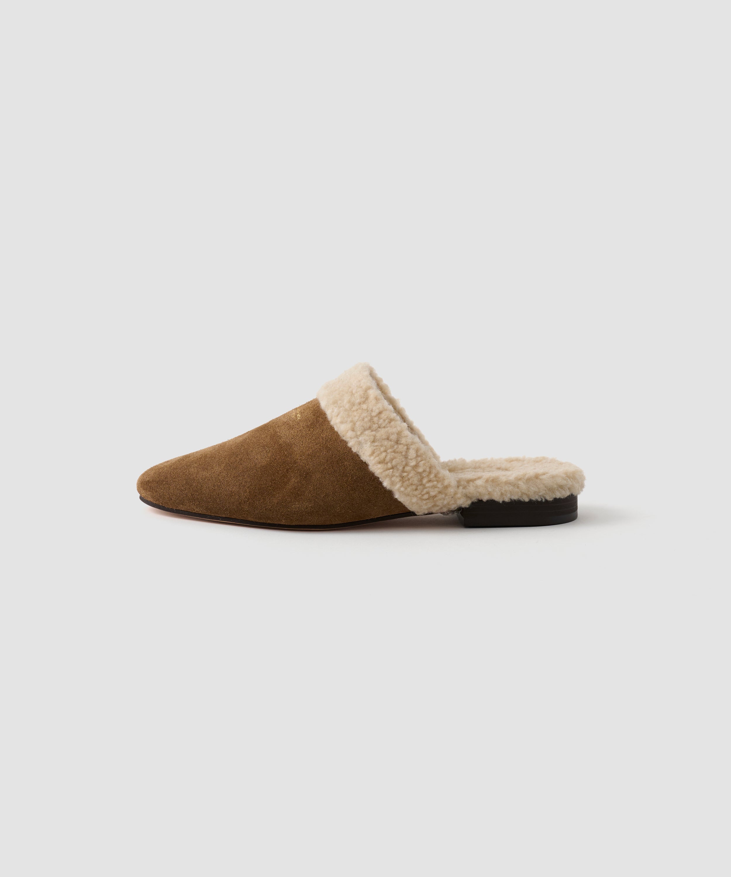 LEATHER BOA SLIPPER